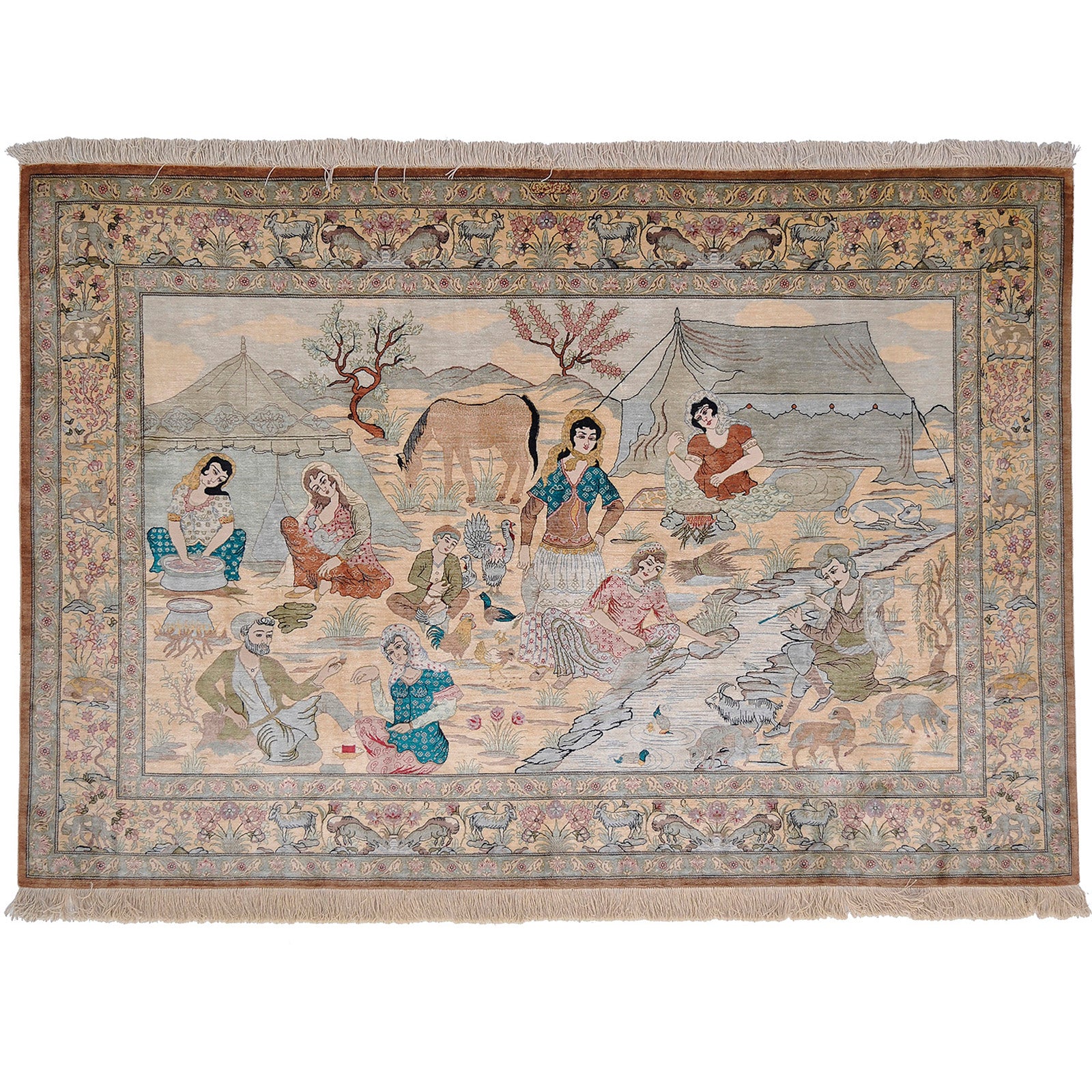 Ghom silk 200x140 cm