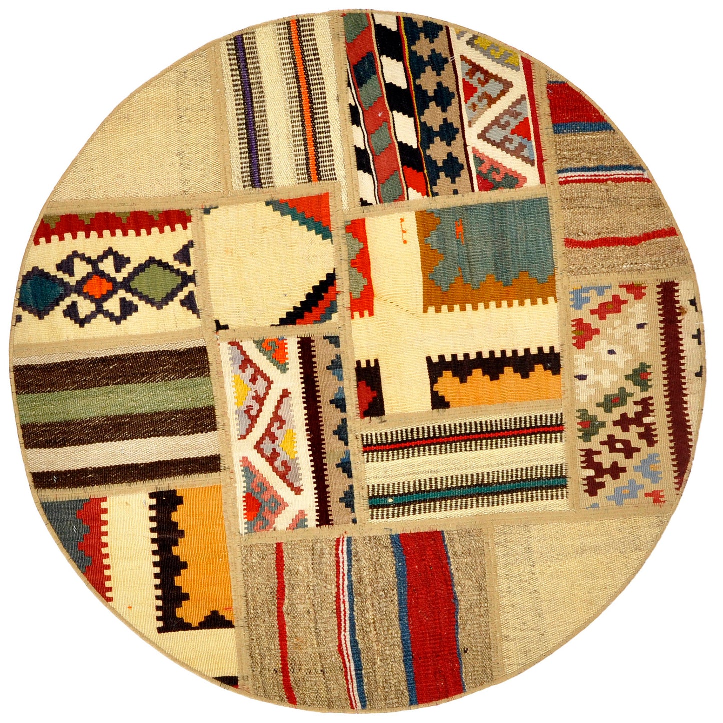 Patchwork Kilim 100x100 cm