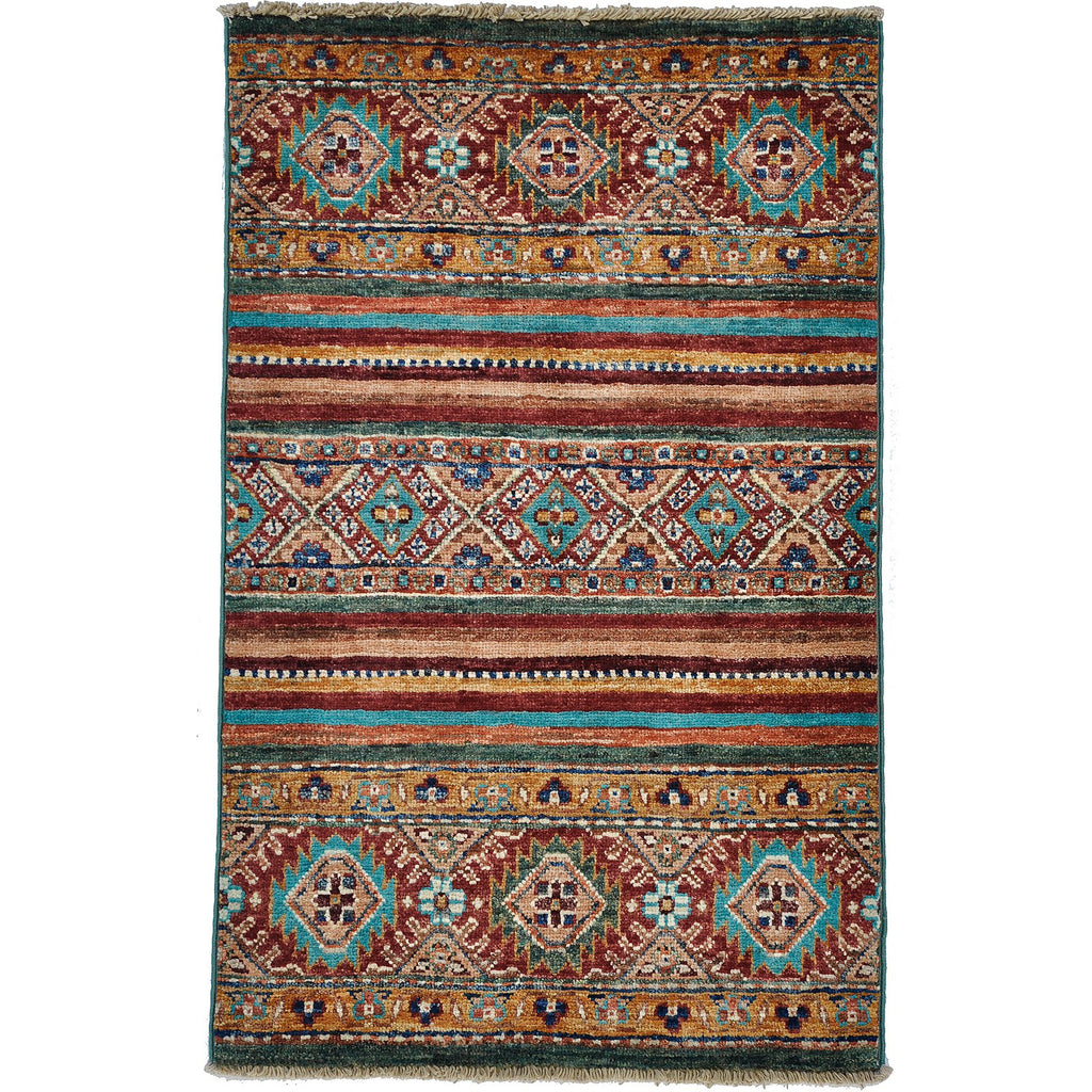 Handknuten afghansk matta Kandahar 96x61 cm i flera färger