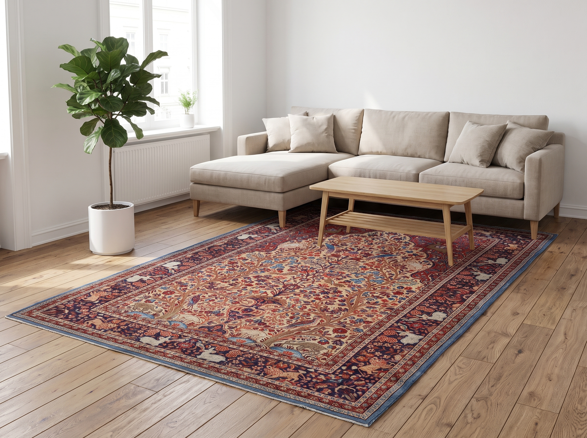 Miljöbild: Kashan (Semiantik) 209x130 cm