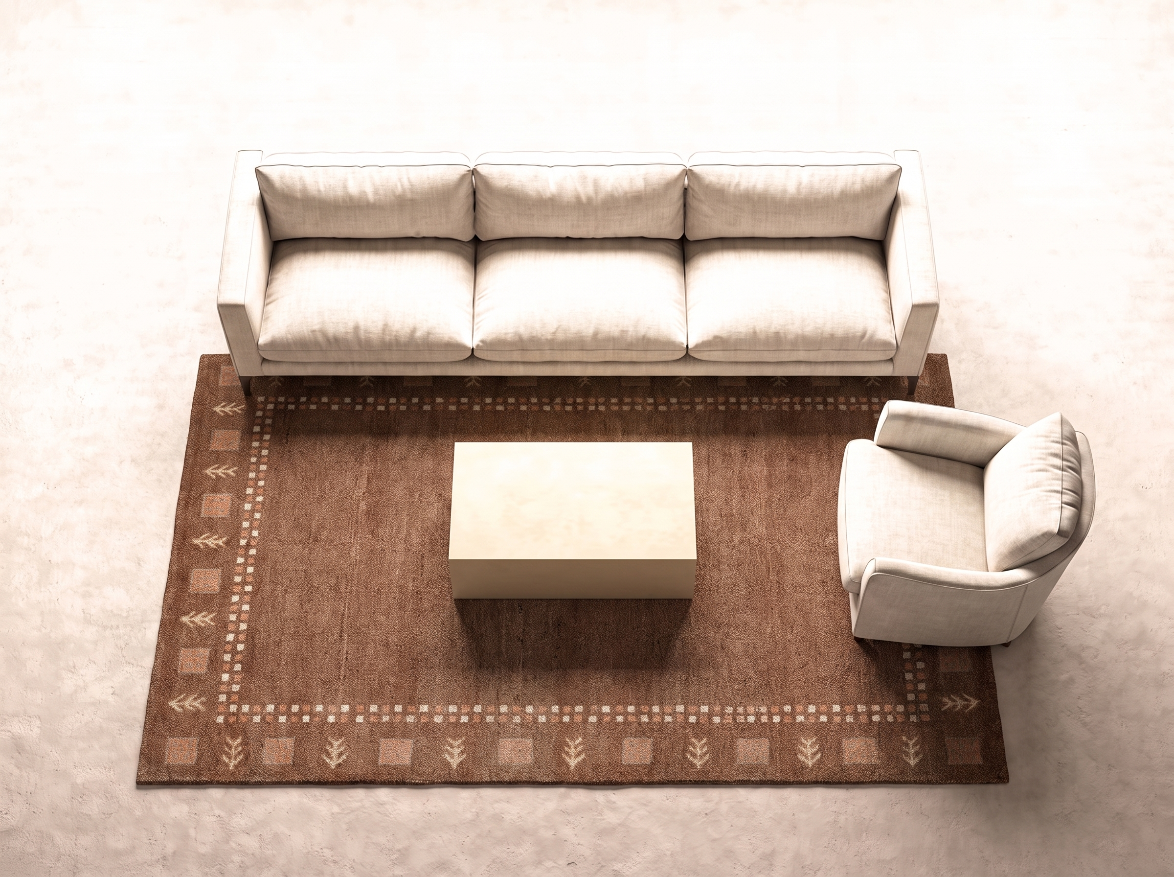 Indo Gabbeh 233x166 cm i vardagsrum