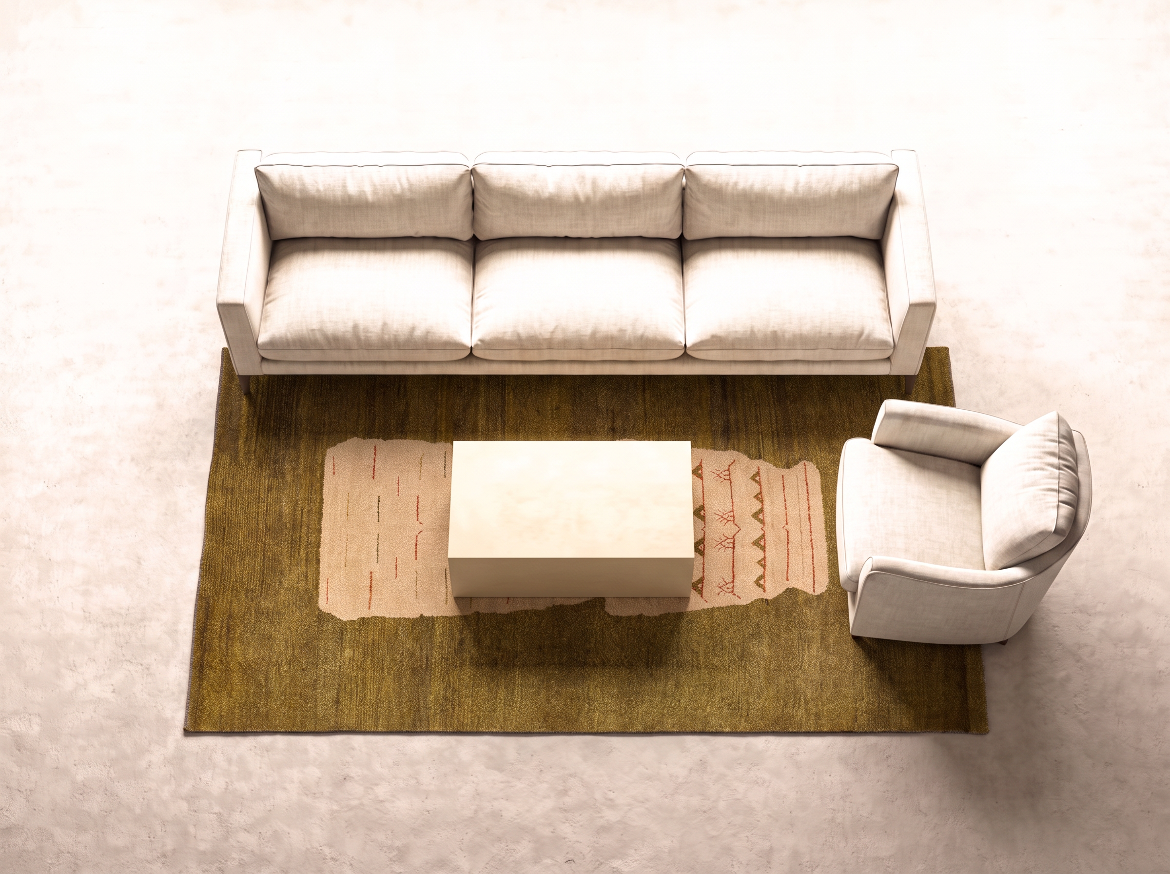 Indo Gabbeh 200x140 cm i vardagsrum