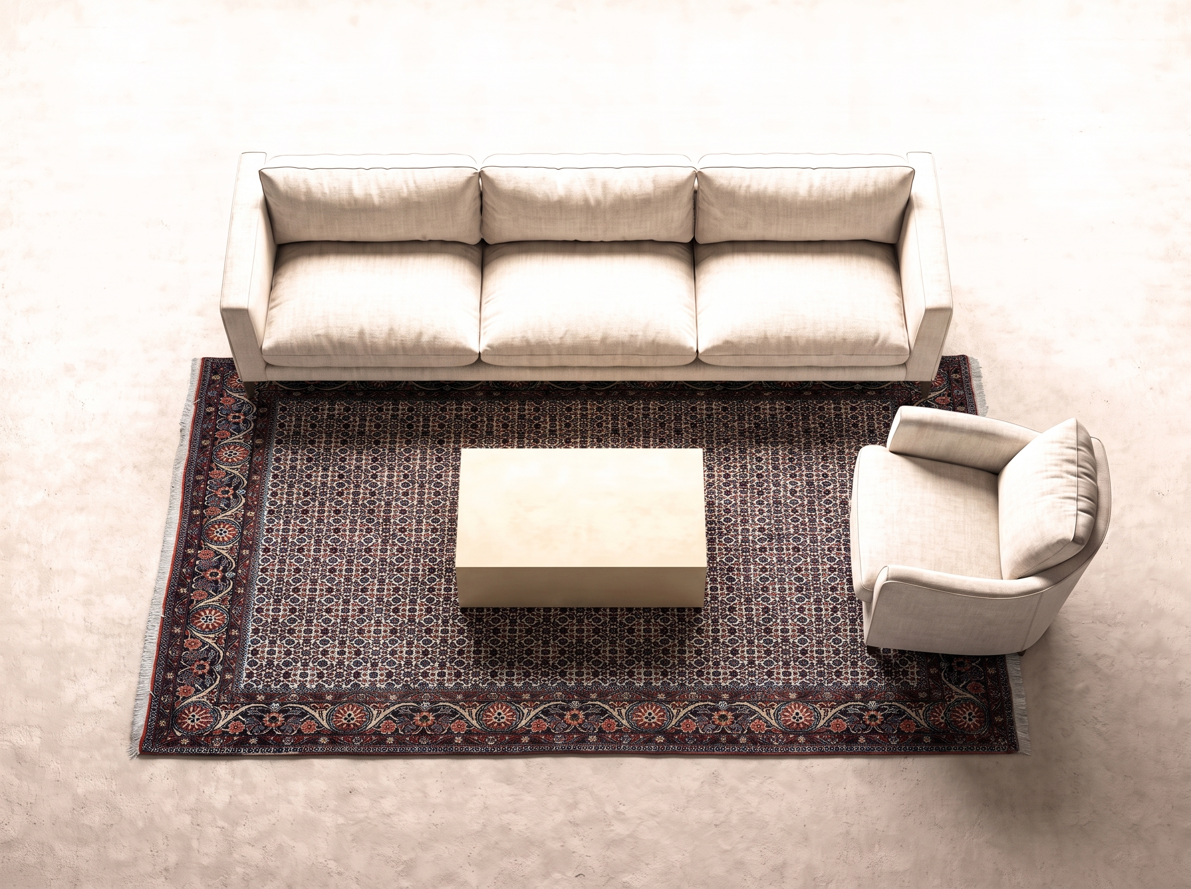 Bidjar 293x206 cm i vardagsrum