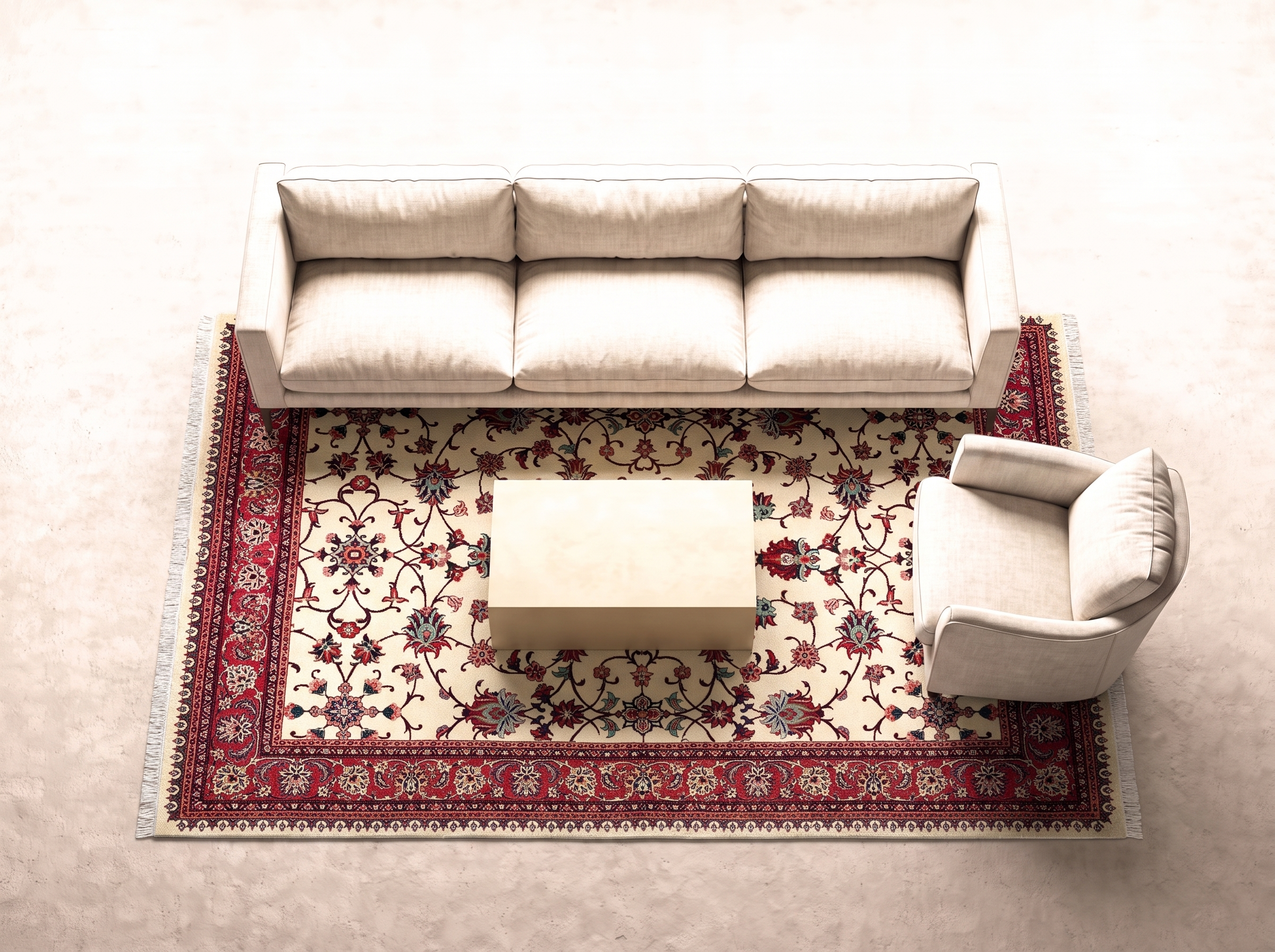 Bidjar 213x143 cm i vardagsrum
