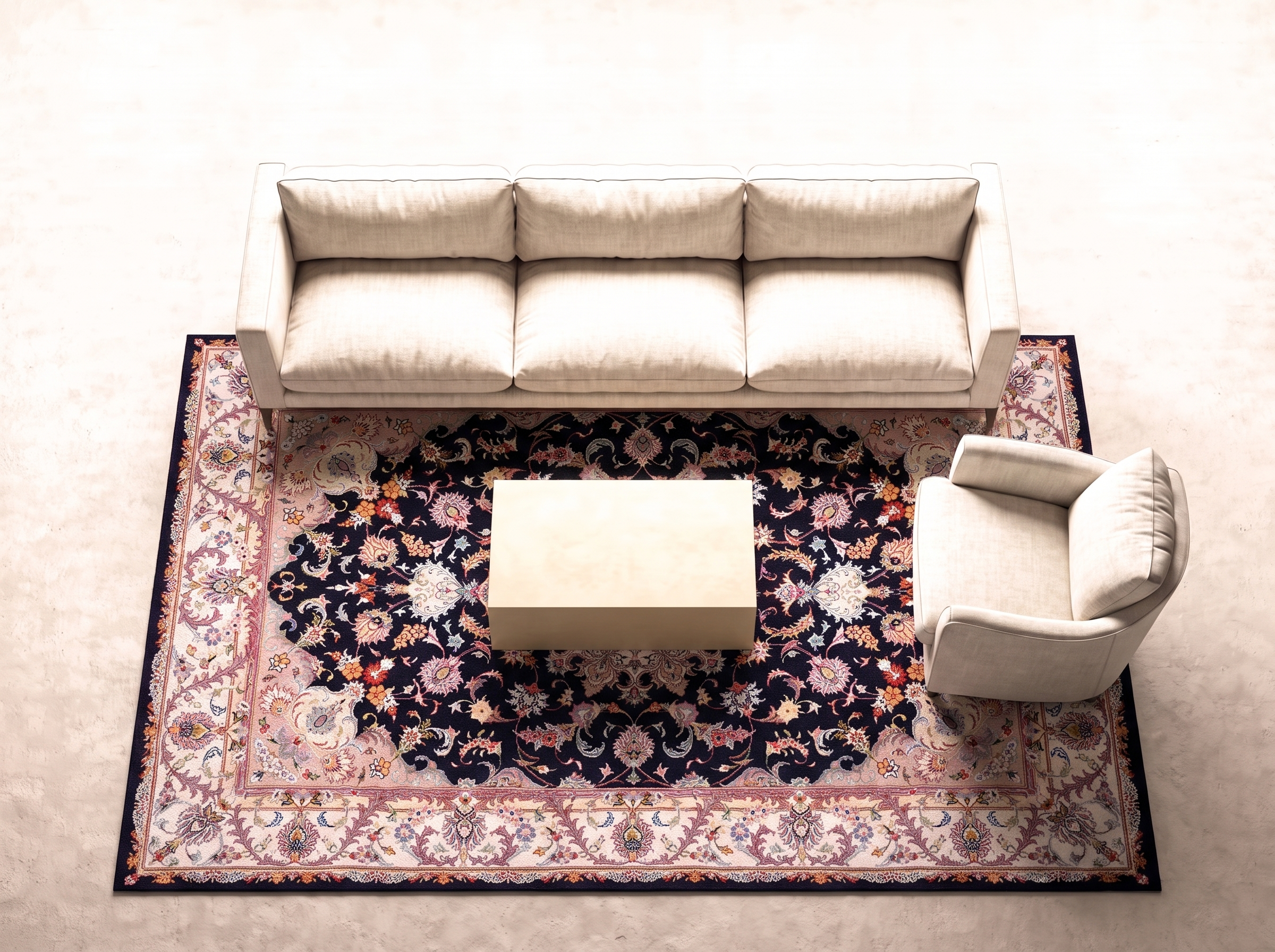 Kashmar 295x200 cm i vardagsrum