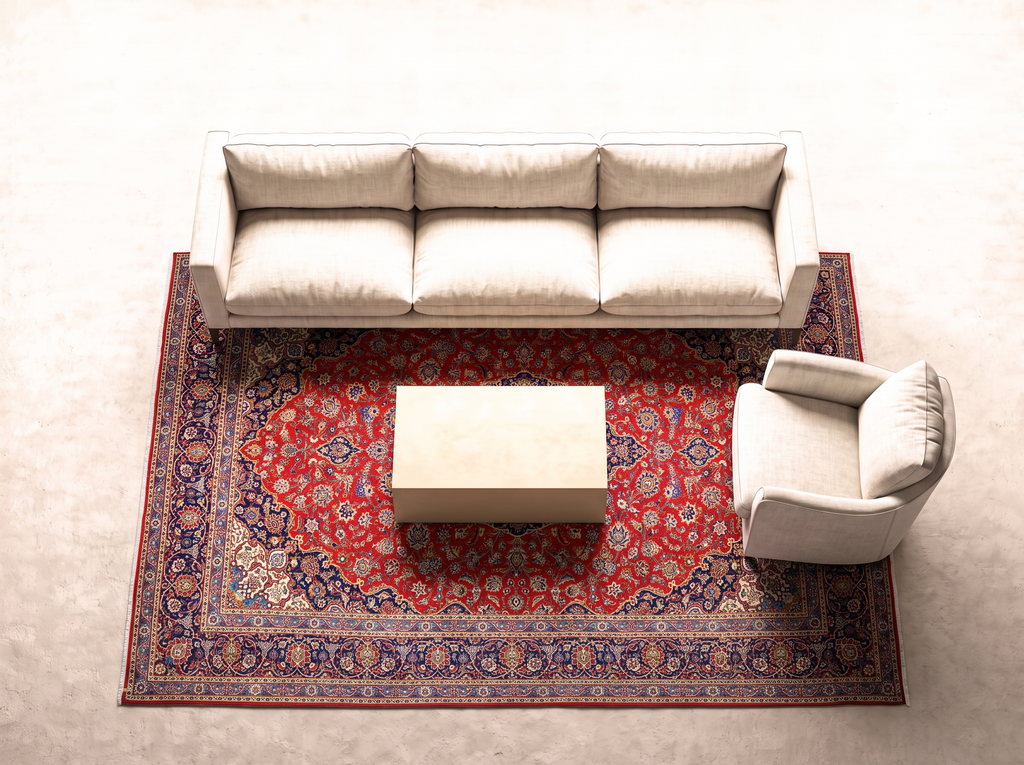 Kashan 396x288 cm i vardagsrum