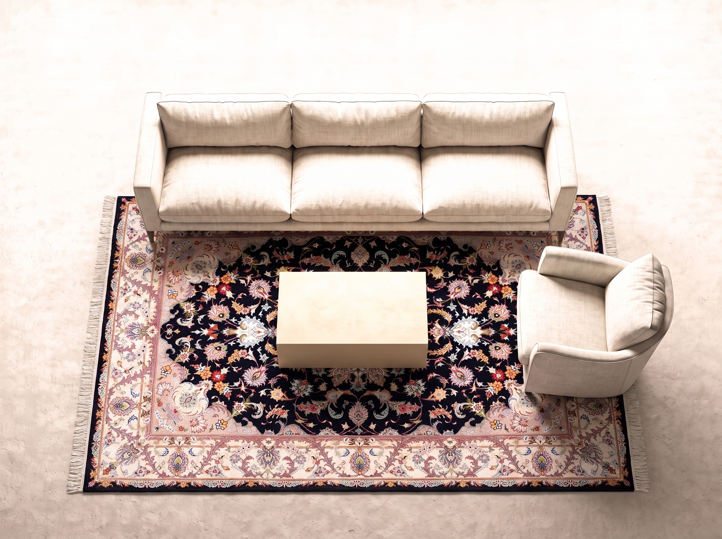 Kashmar 295x200 cm i vardagsrum