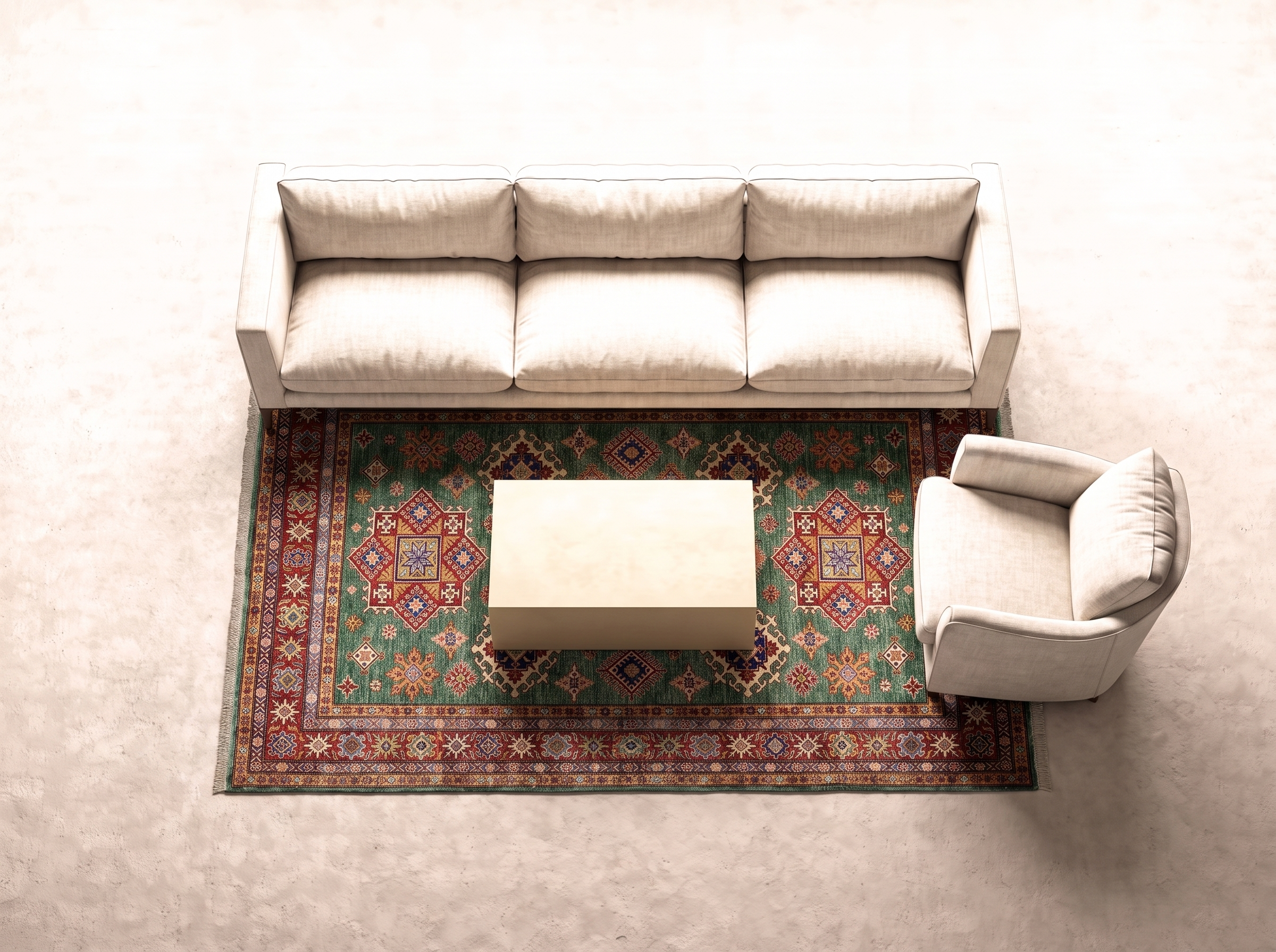 Kazak 250x180 cm i vardagsrum