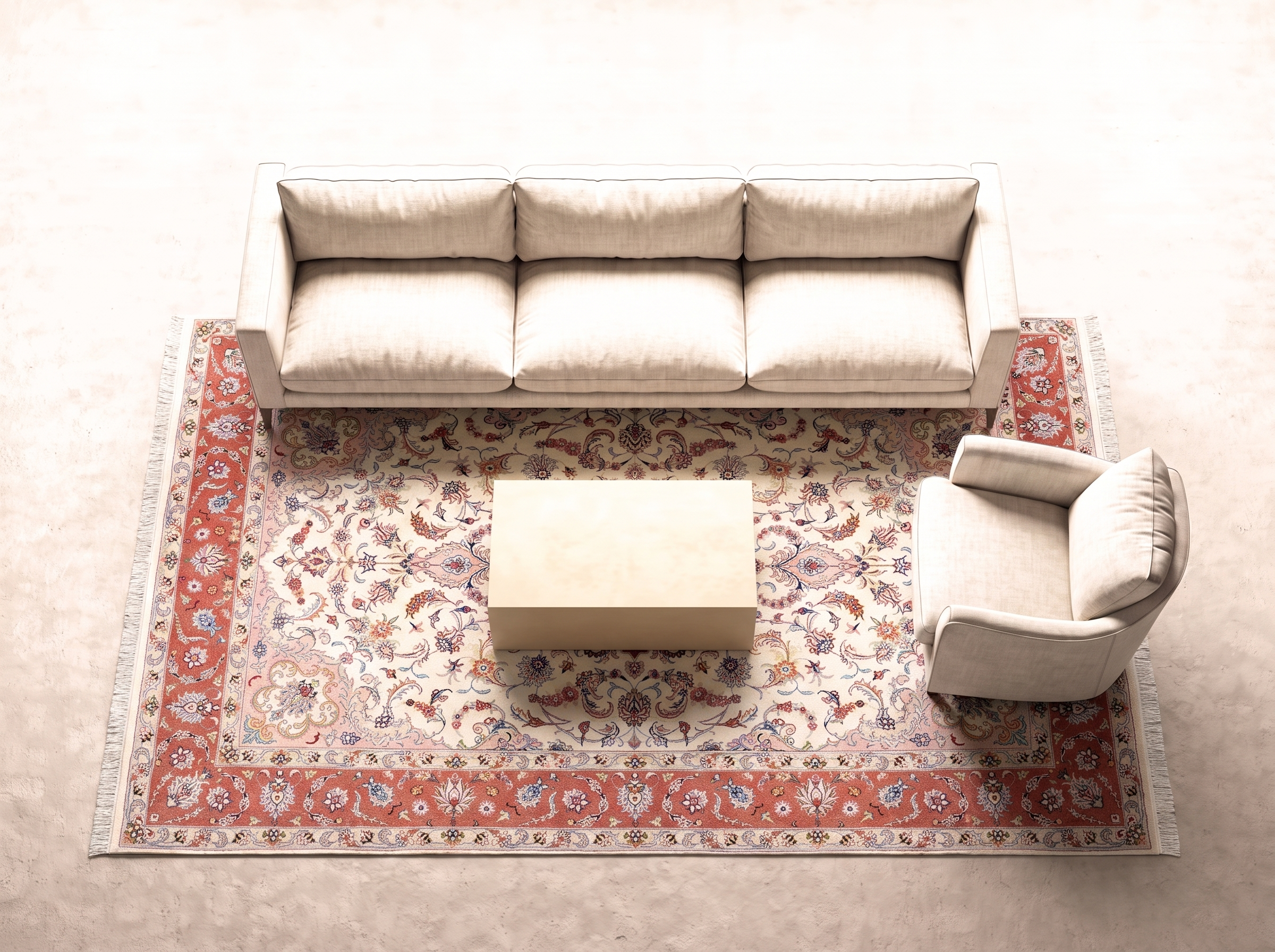 Kashmar 342x249 cm i vardagsrum