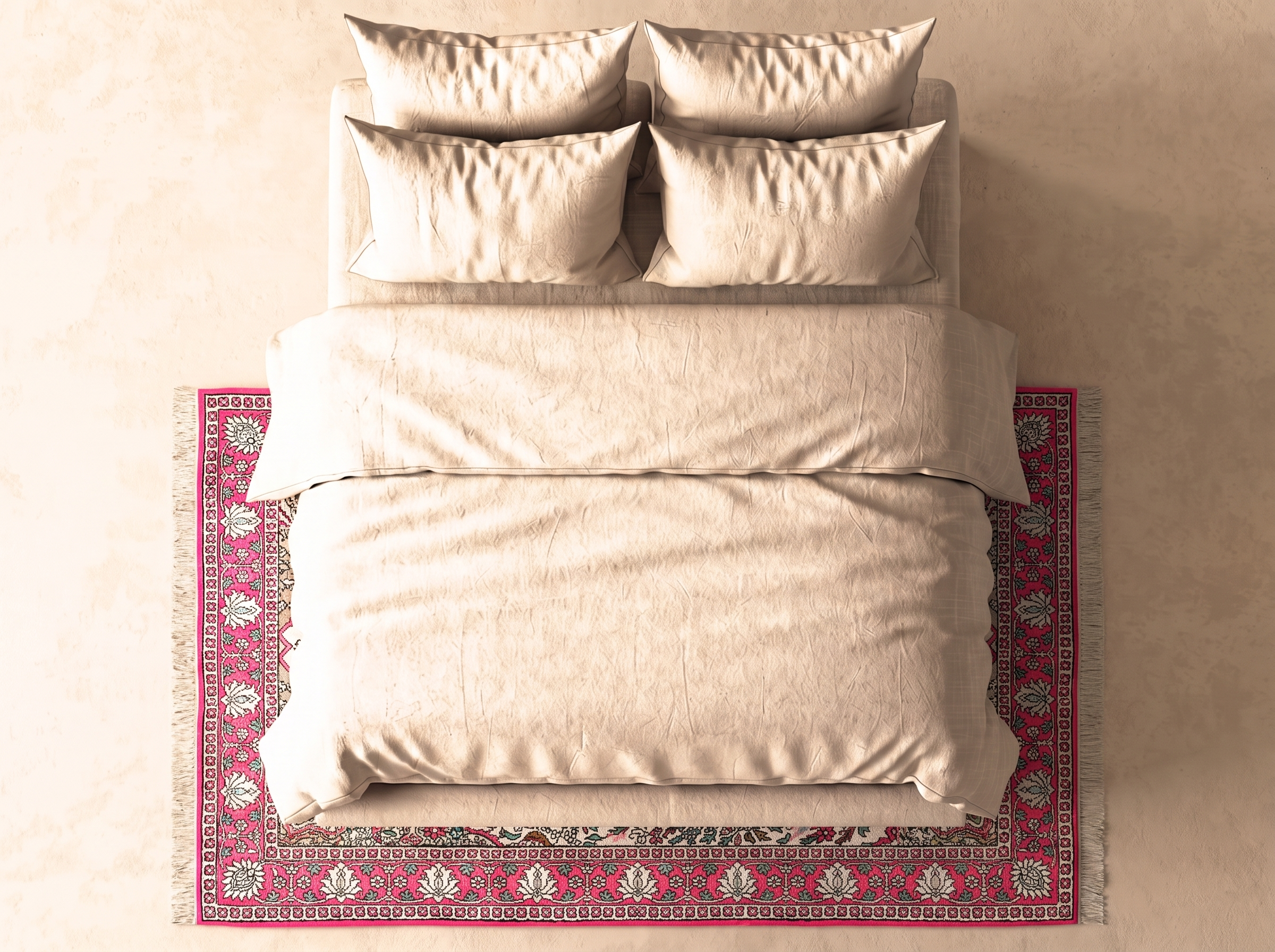 Kashmir silke 141x89 cm i sovrum