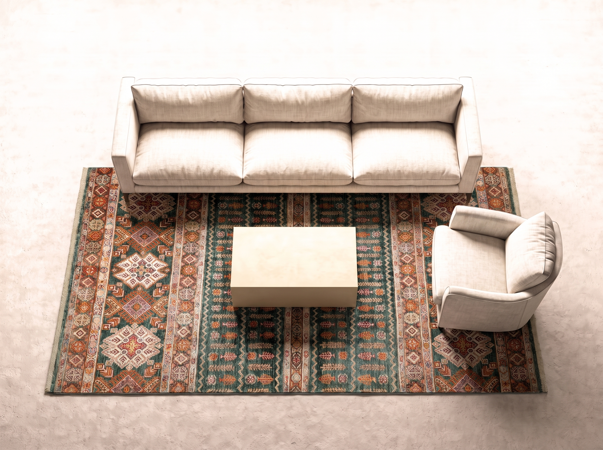 Kandahar 234x177 cm i vardagsrum