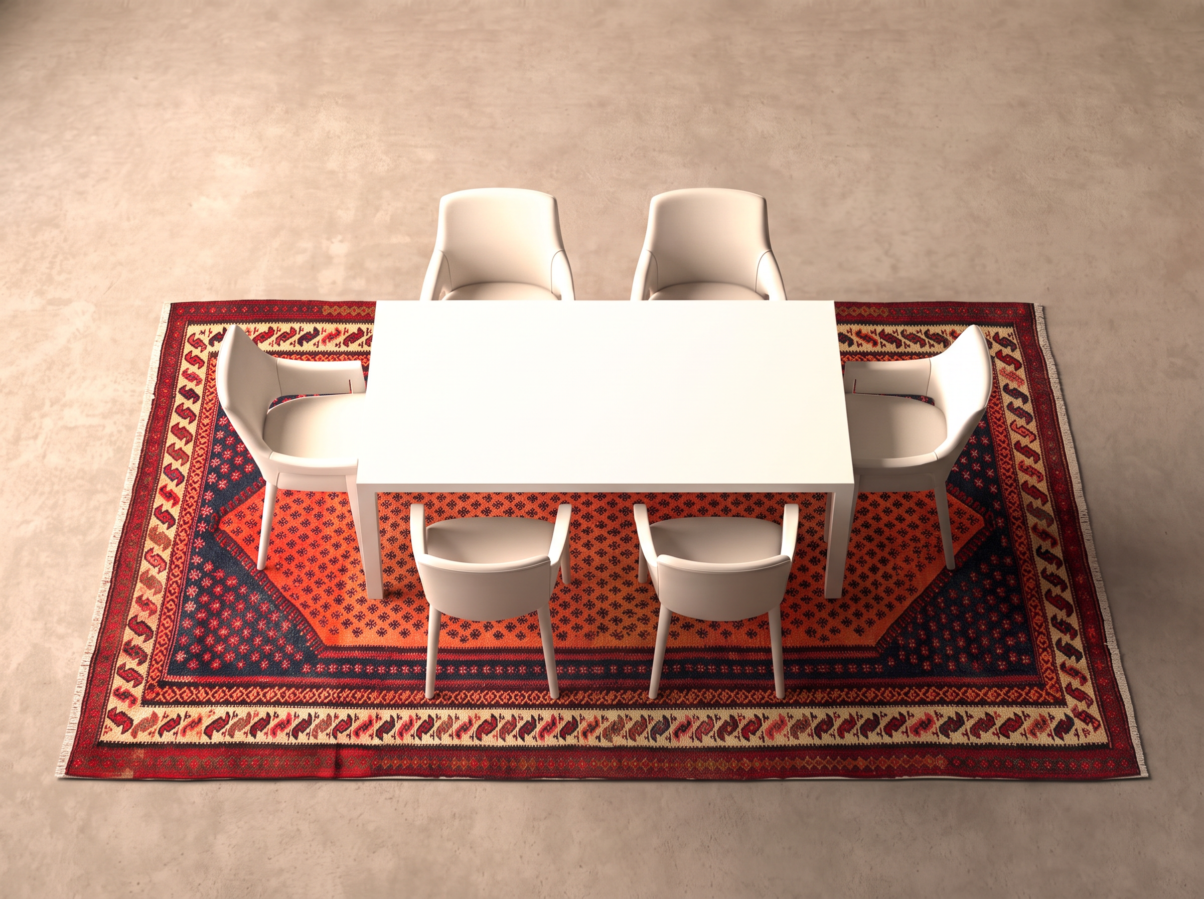 Kelim (old) 370x167 cm i matplatsen