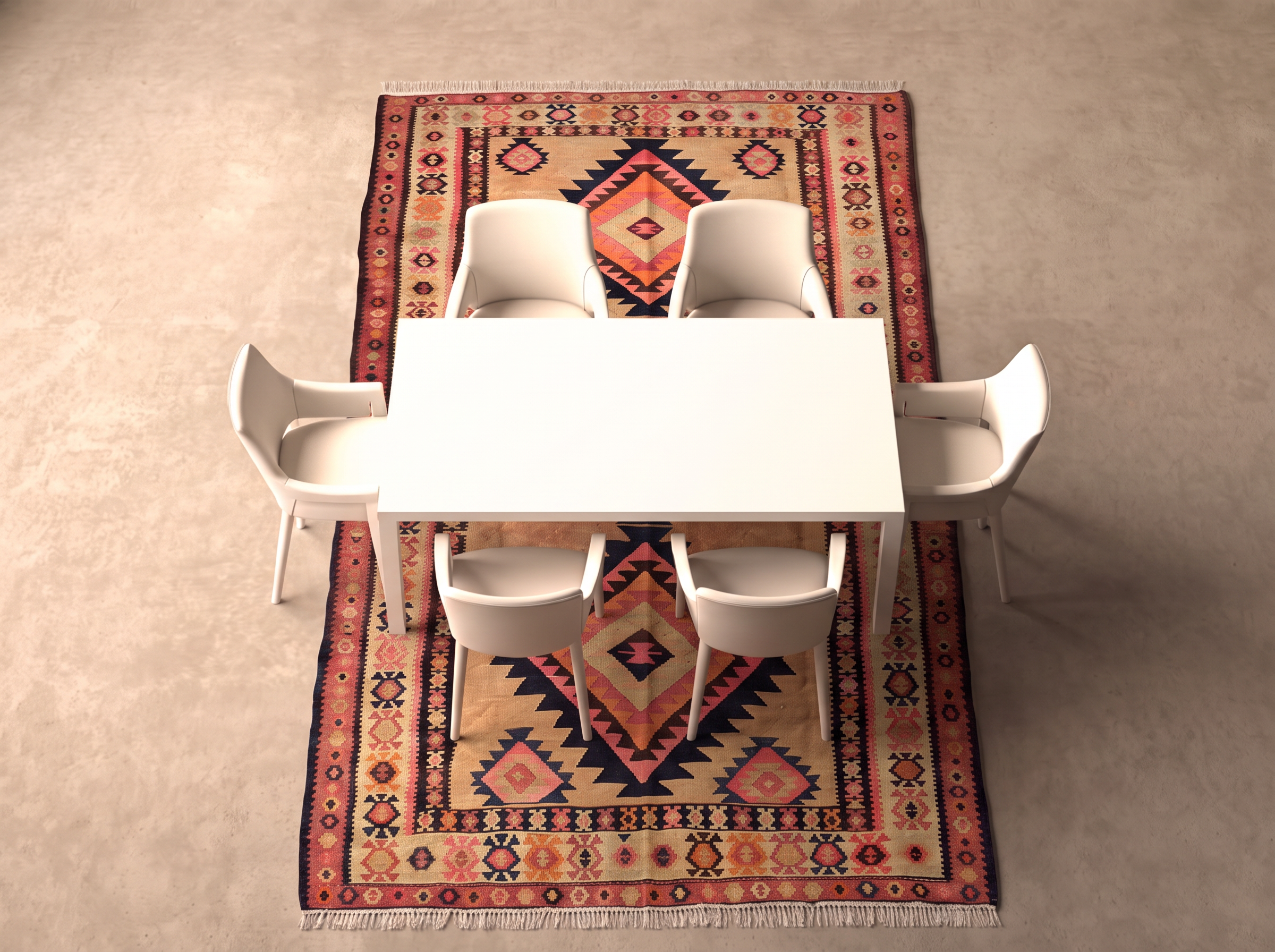 Kelim 304x150 cm i matplatsen