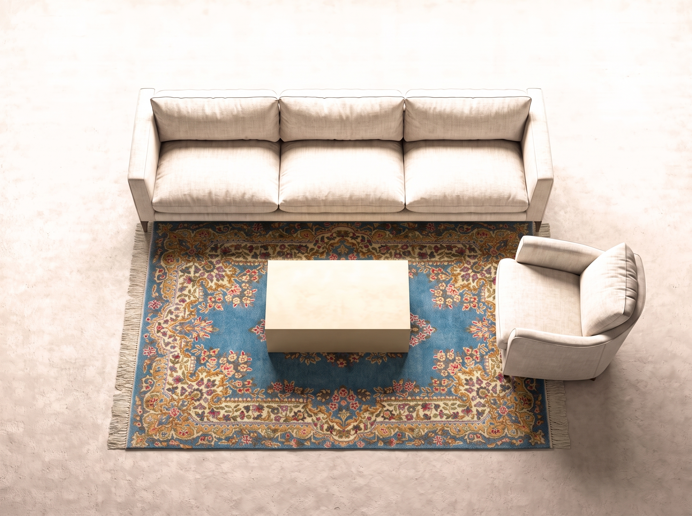 Kerman (Old) 193x120 cm i vardagsrum
