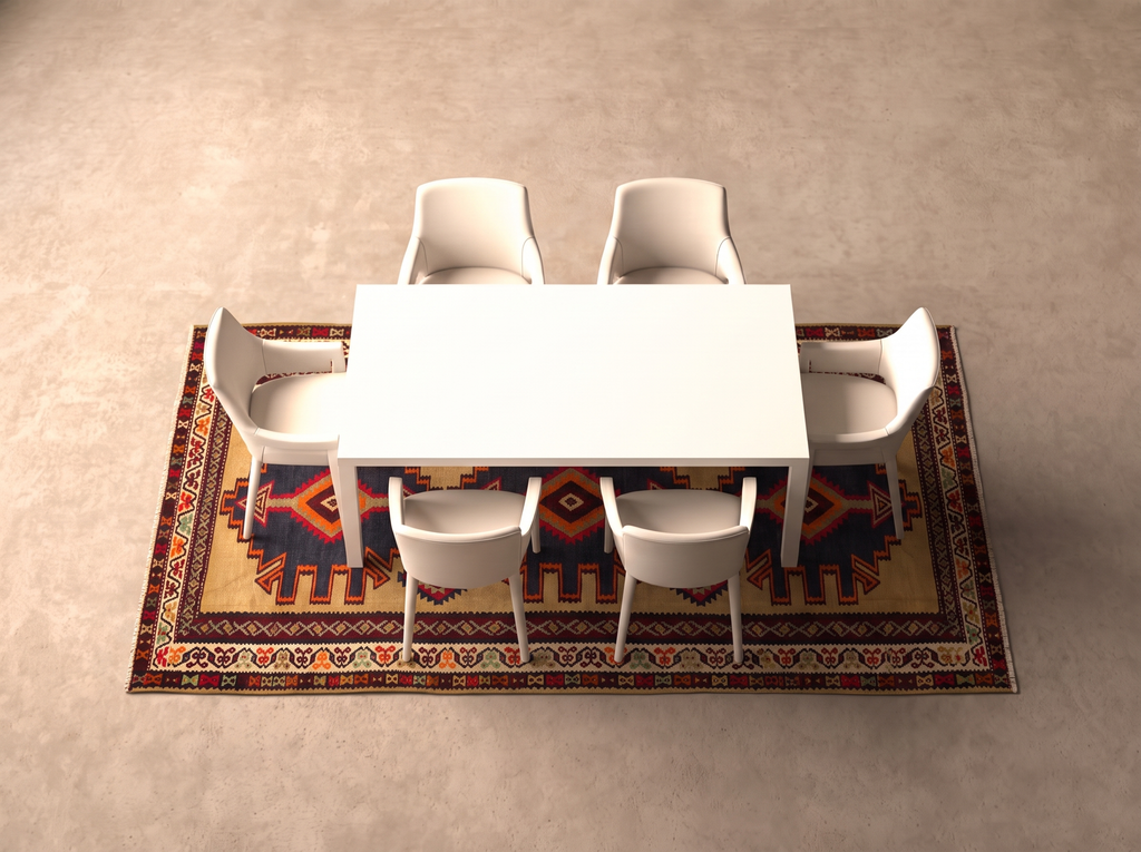 Kelim 320x155 cm i matplatsen