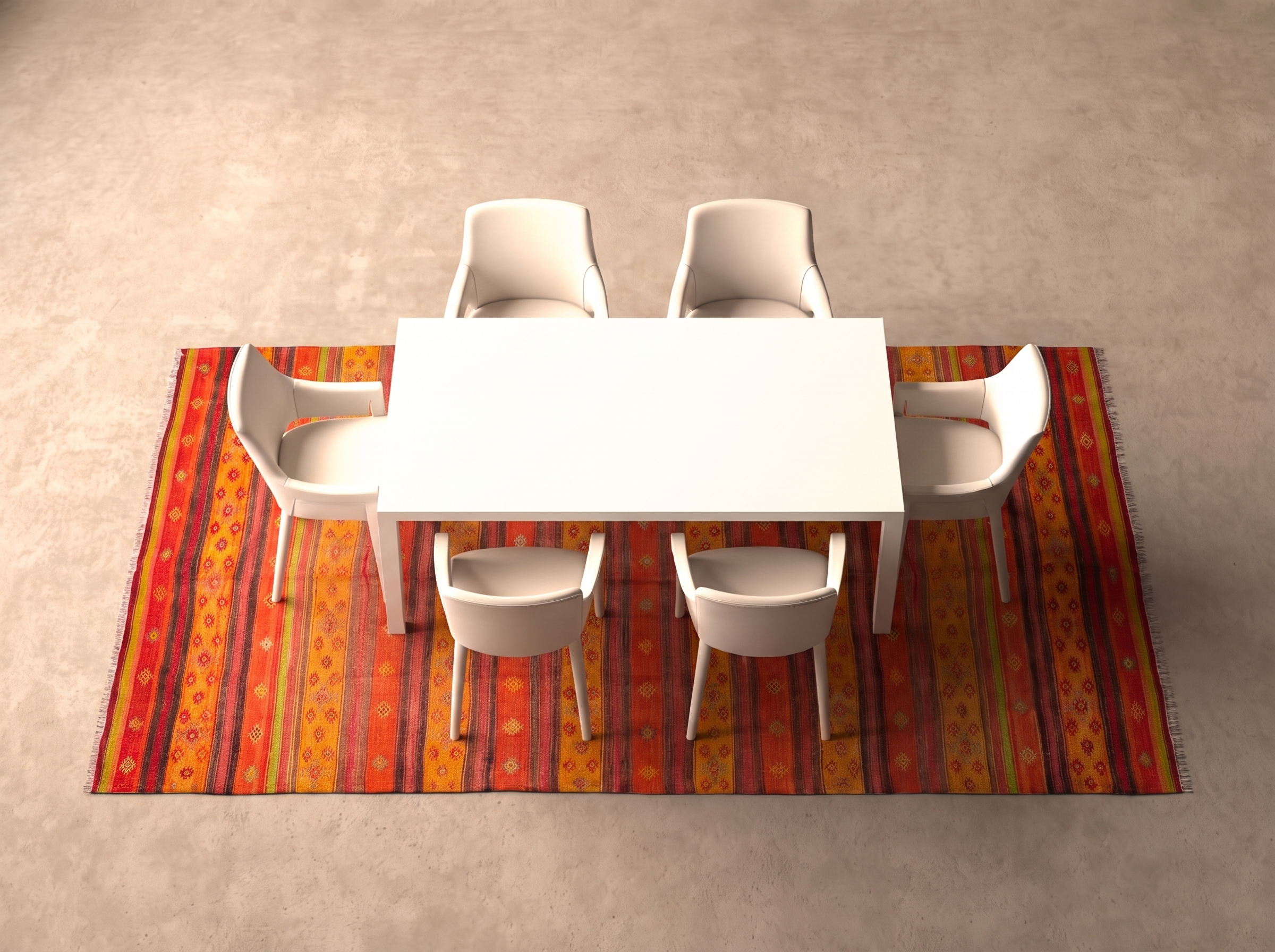 Kelim 370x192 cm i matplatsen