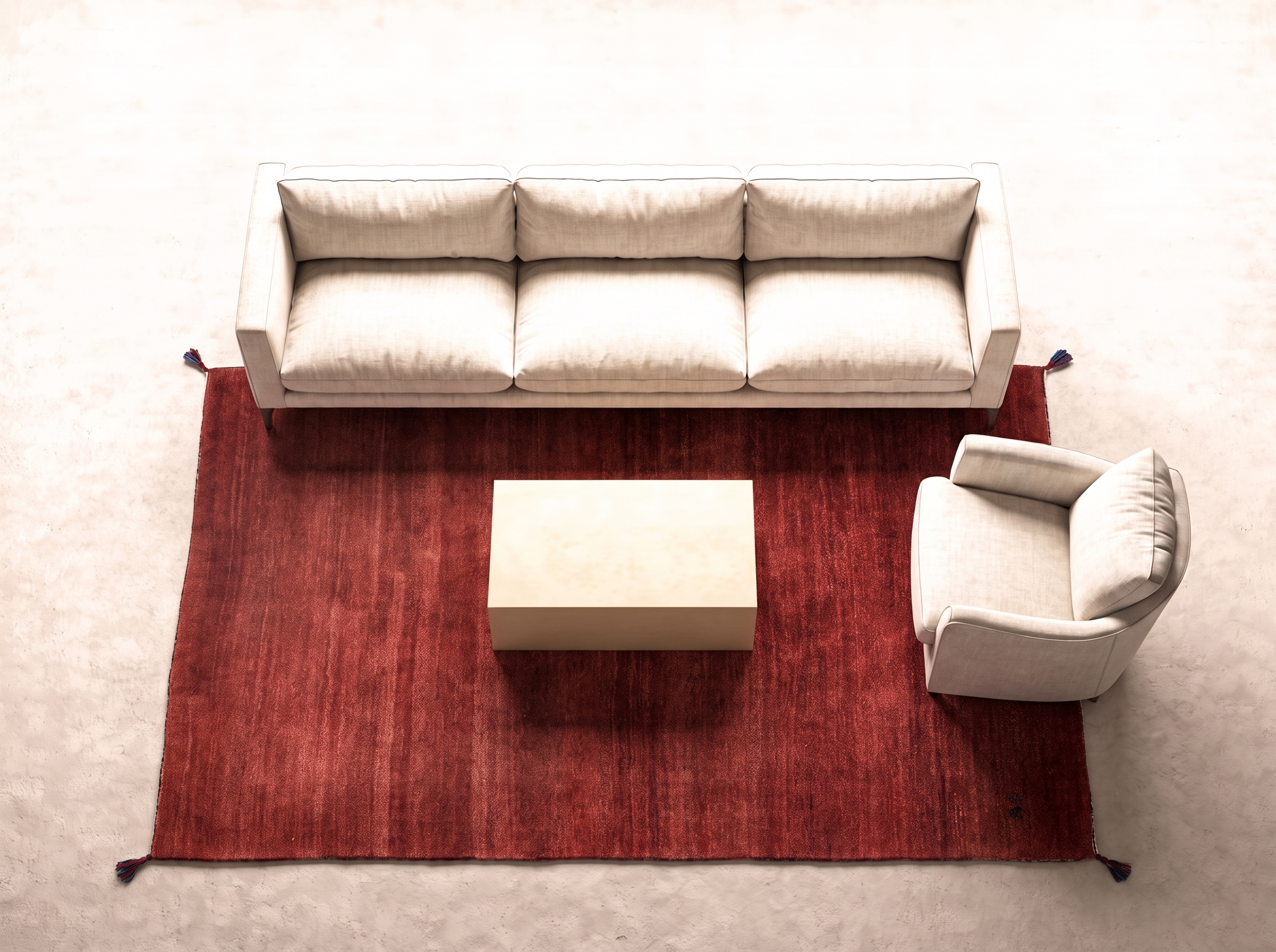 Gabbeh 192x138 cm i vardagsrum