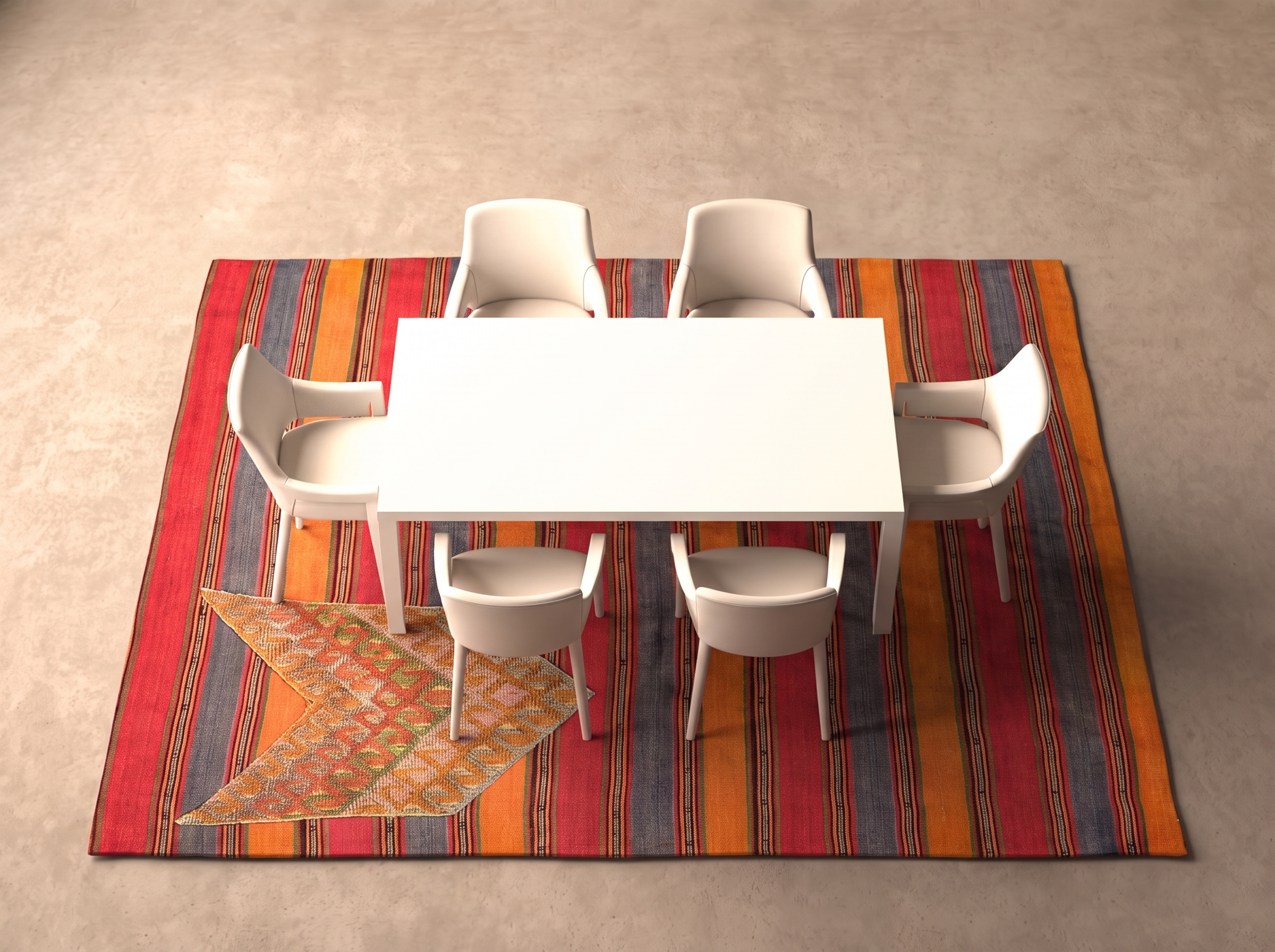 Patchwork Kelim ( old) 167x160 cm i matplatsen