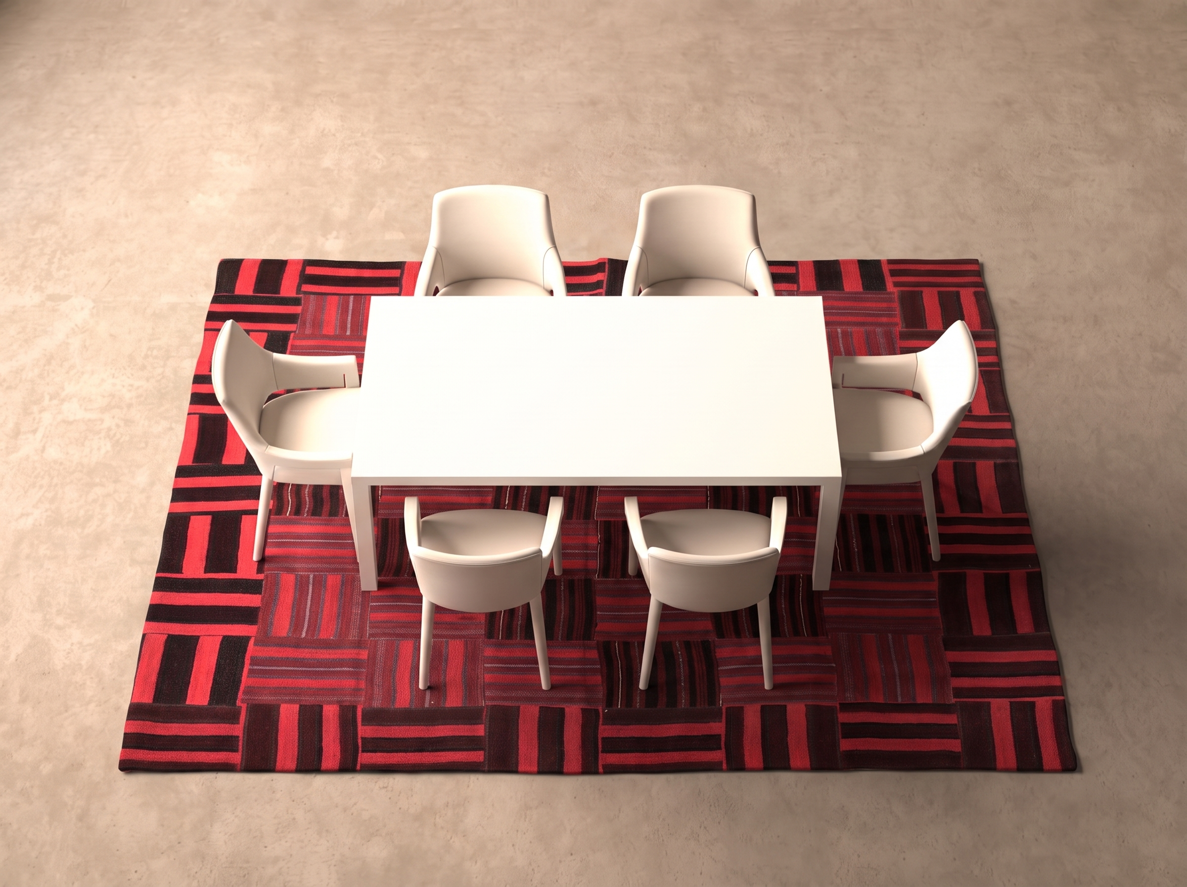 Patchwork Kelim 266x210 cm i matplatsen