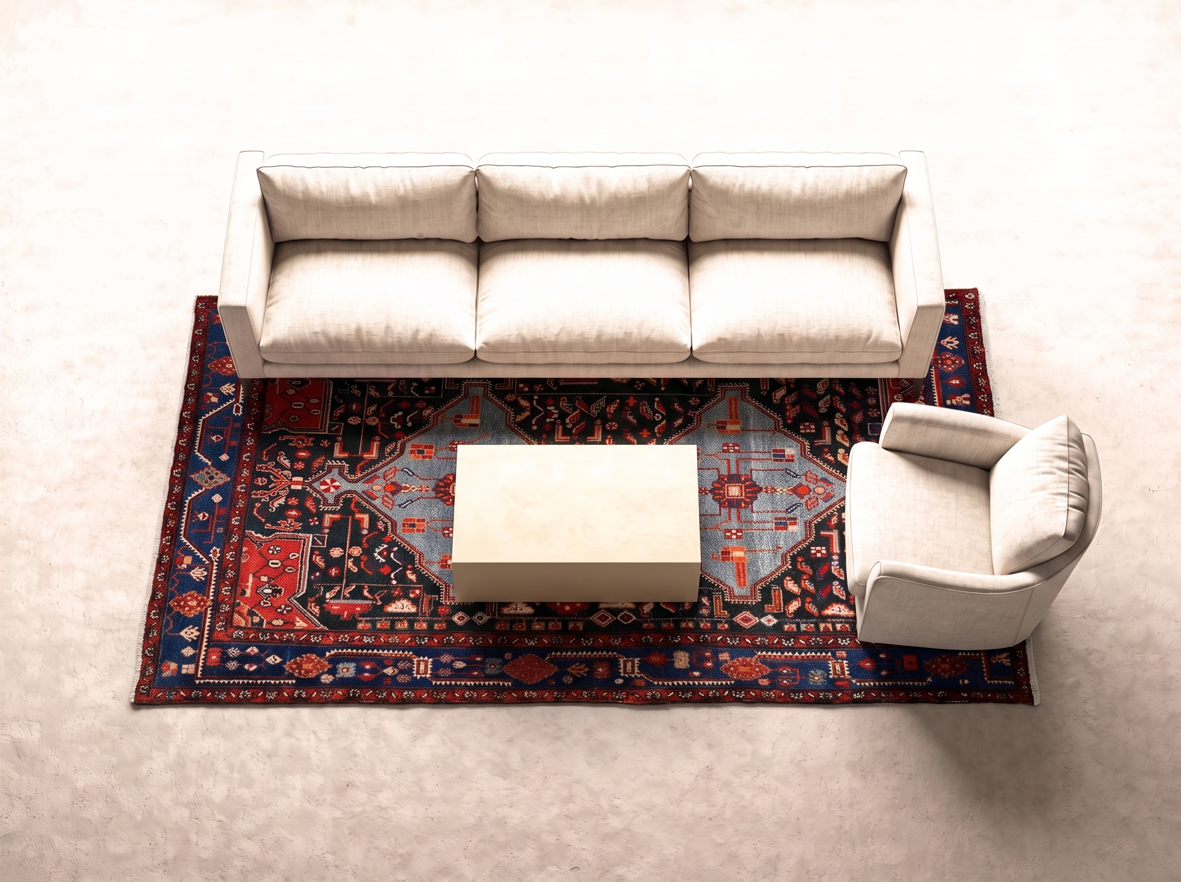 Kolyaei 280x160 cm i vardagsrum