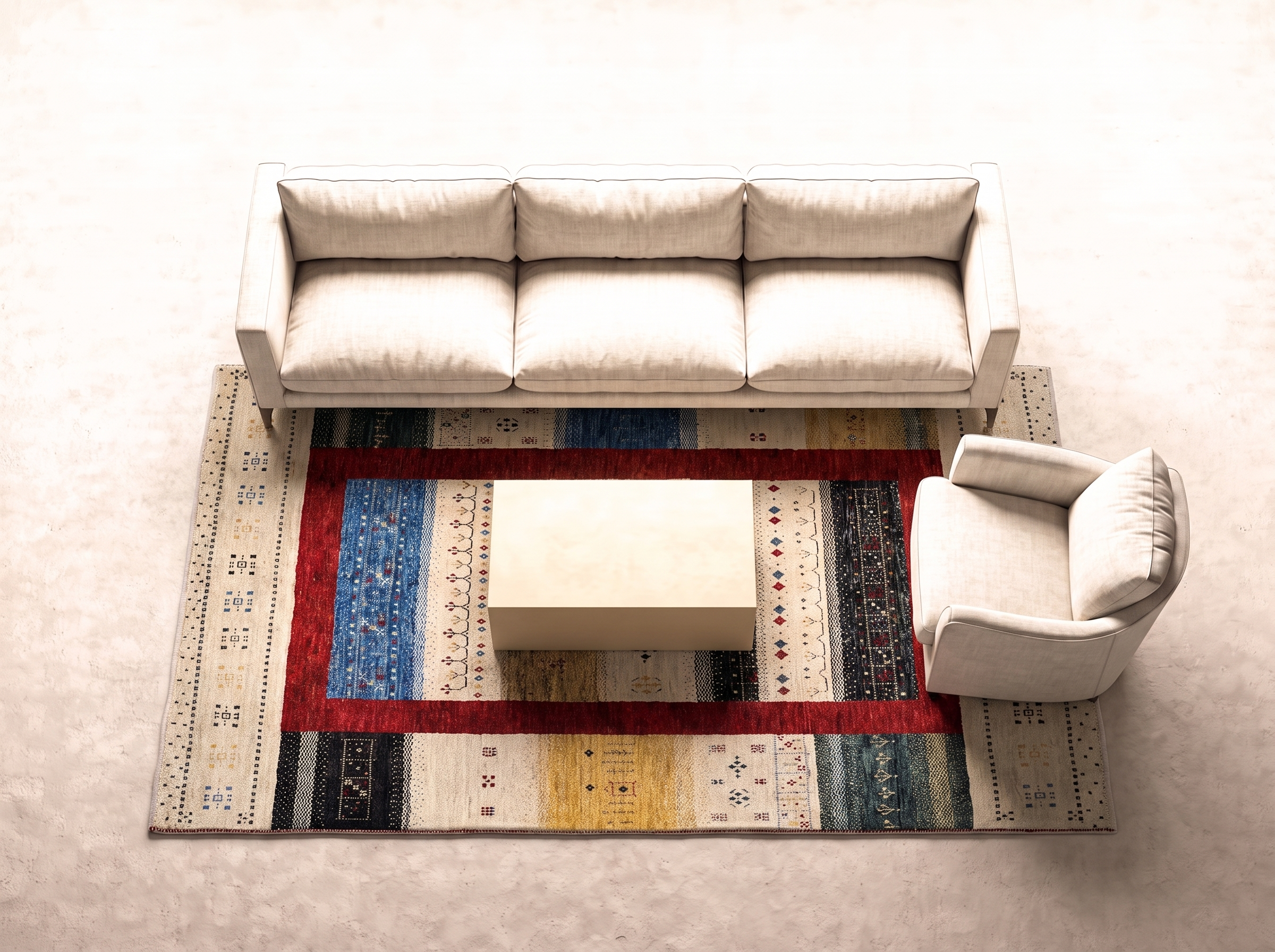 Loribaft 207x155 cm i vardagsrum