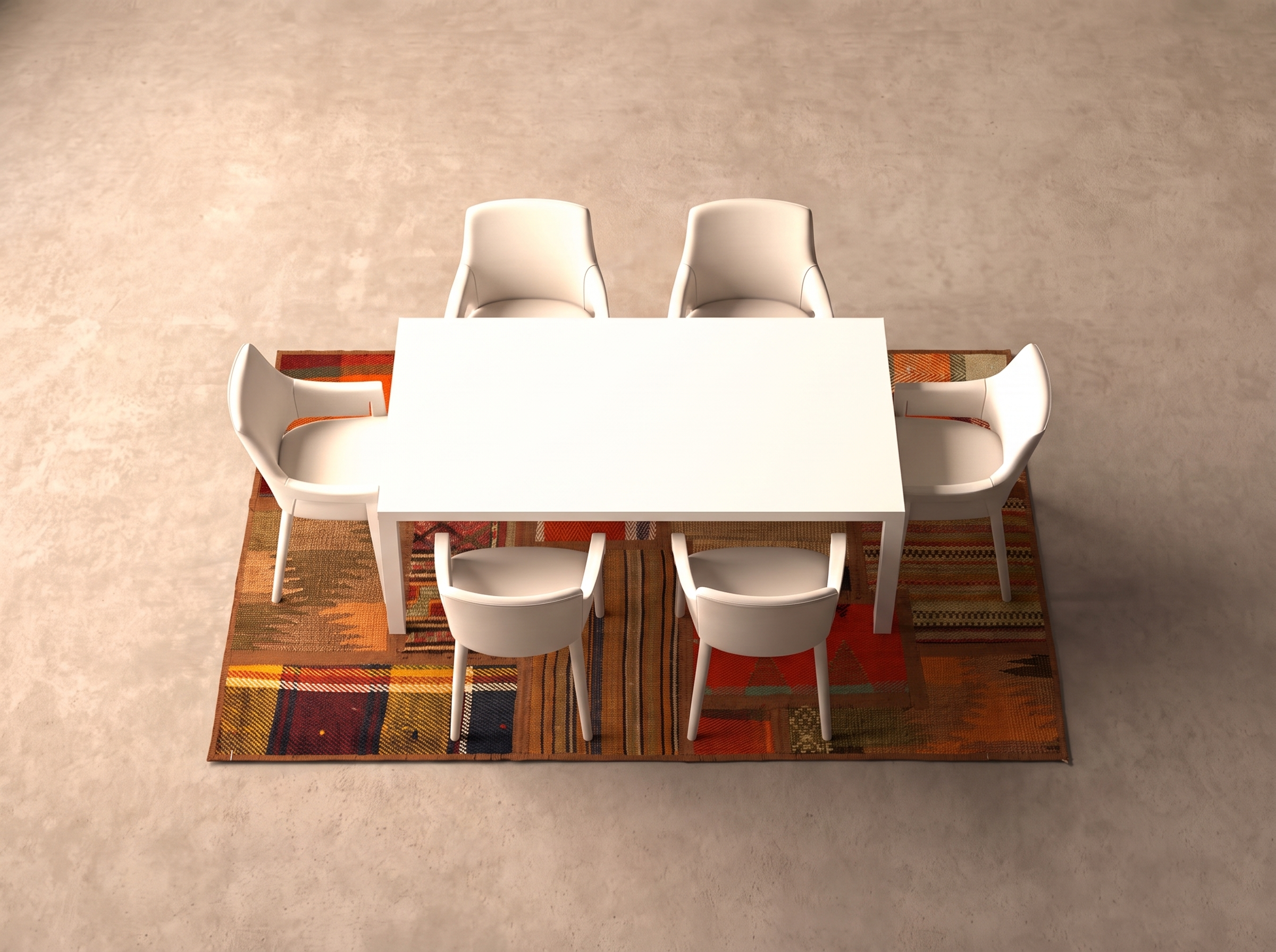 Patchwork Kelim 90x60 cm i matplatsen