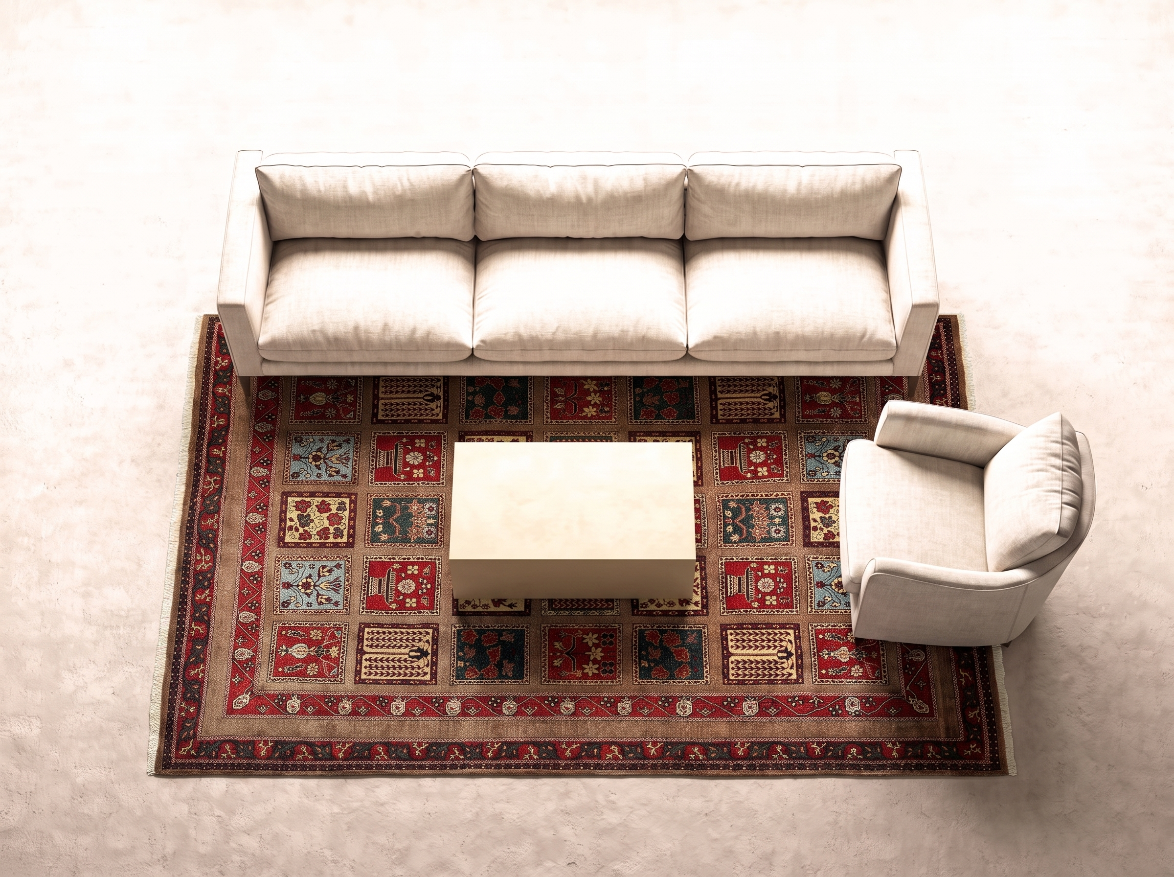 Loribaft 325x215 cm i vardagsrum