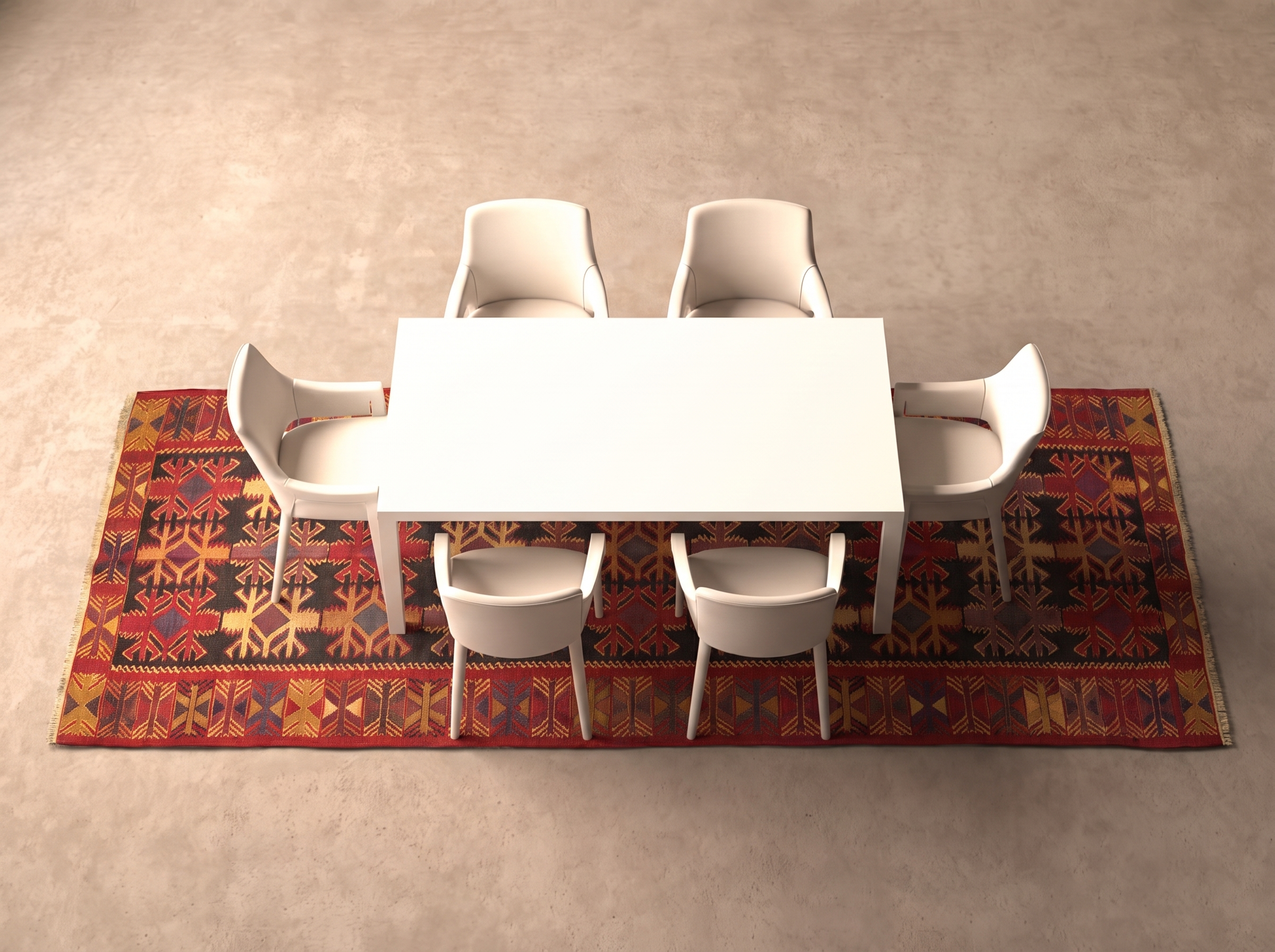 Kelim (old) 430x140 cm i matplatsen