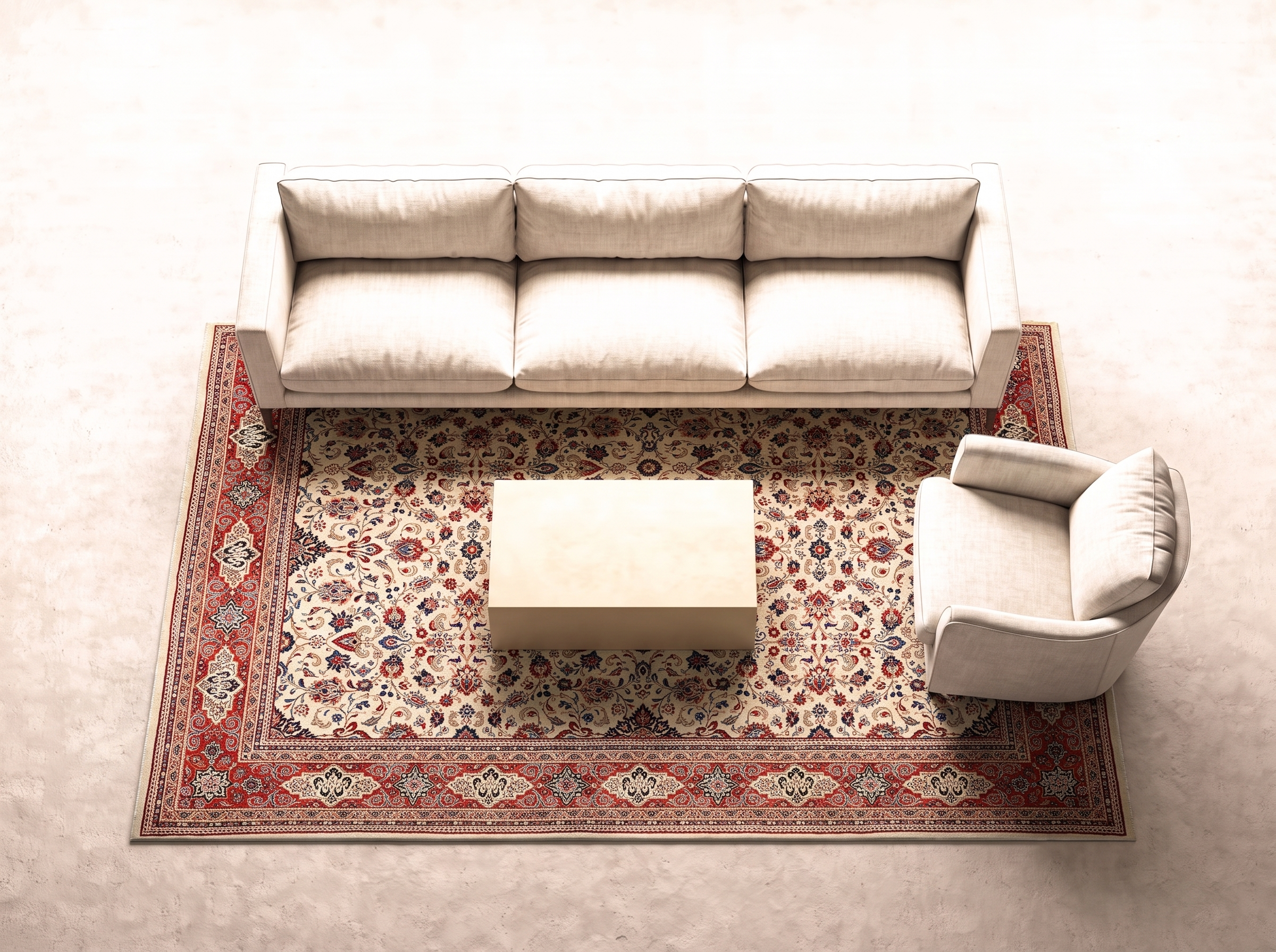 Saruk 410x314 cm i vardagsrum