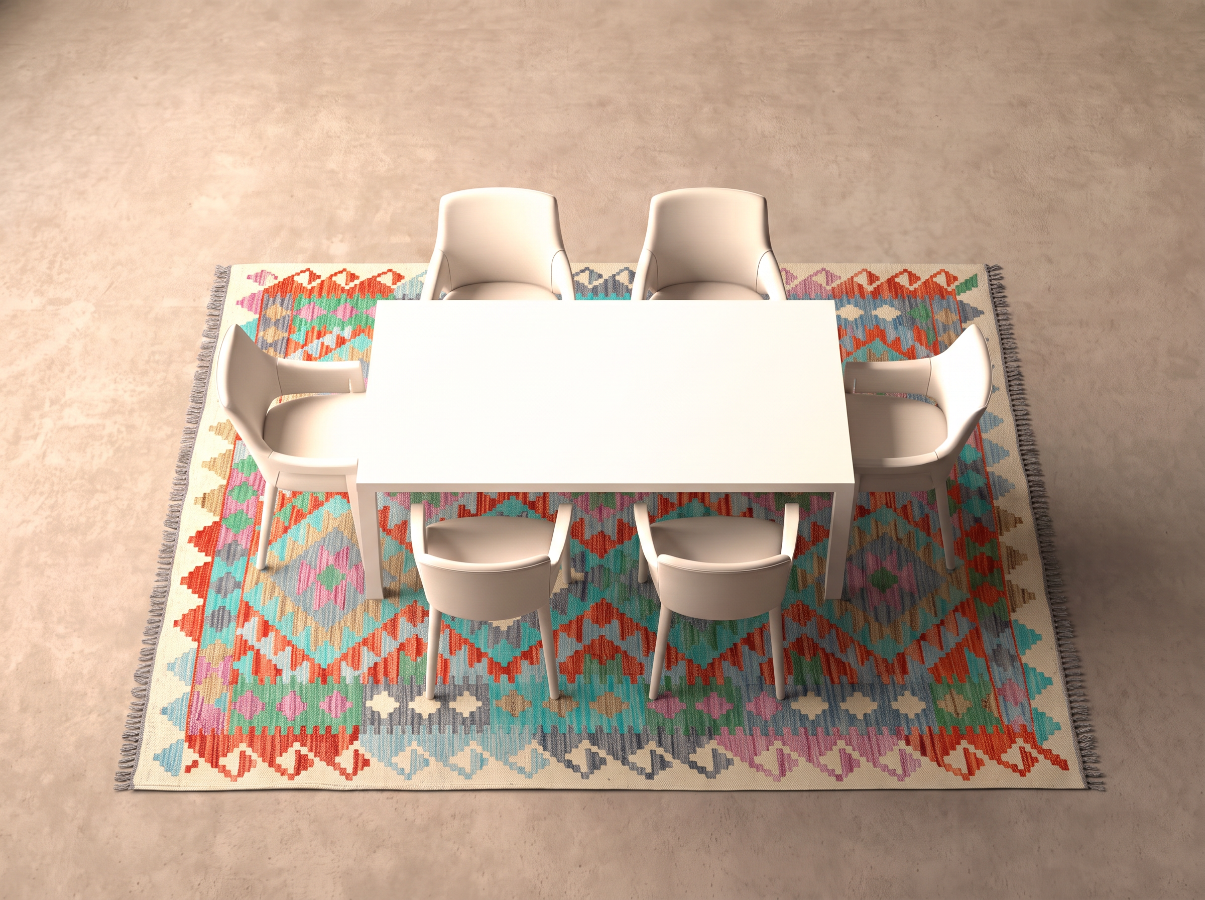Kelim 204x149 cm i matplatsen