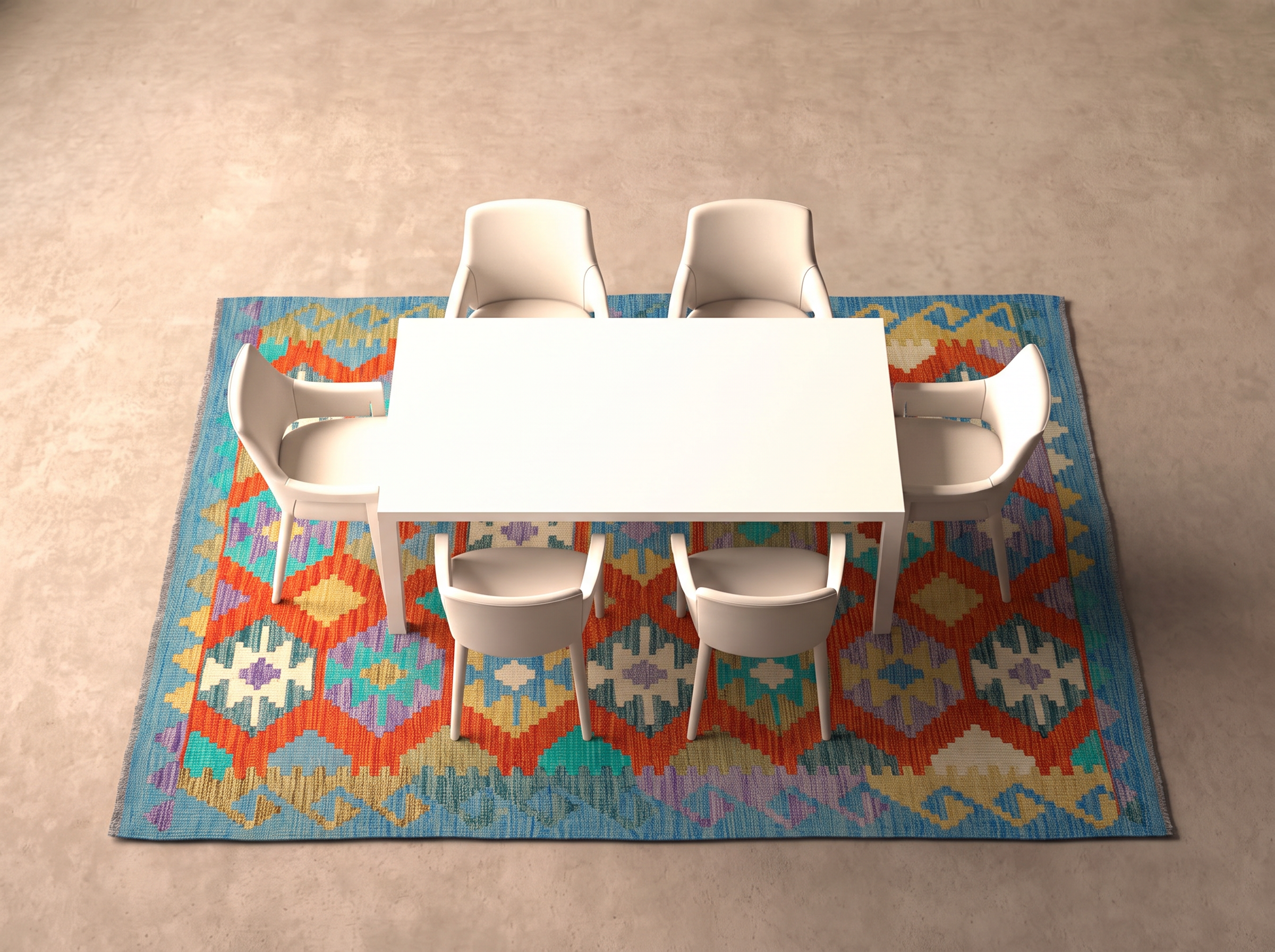 Kelim 204x150 cm i matplatsen