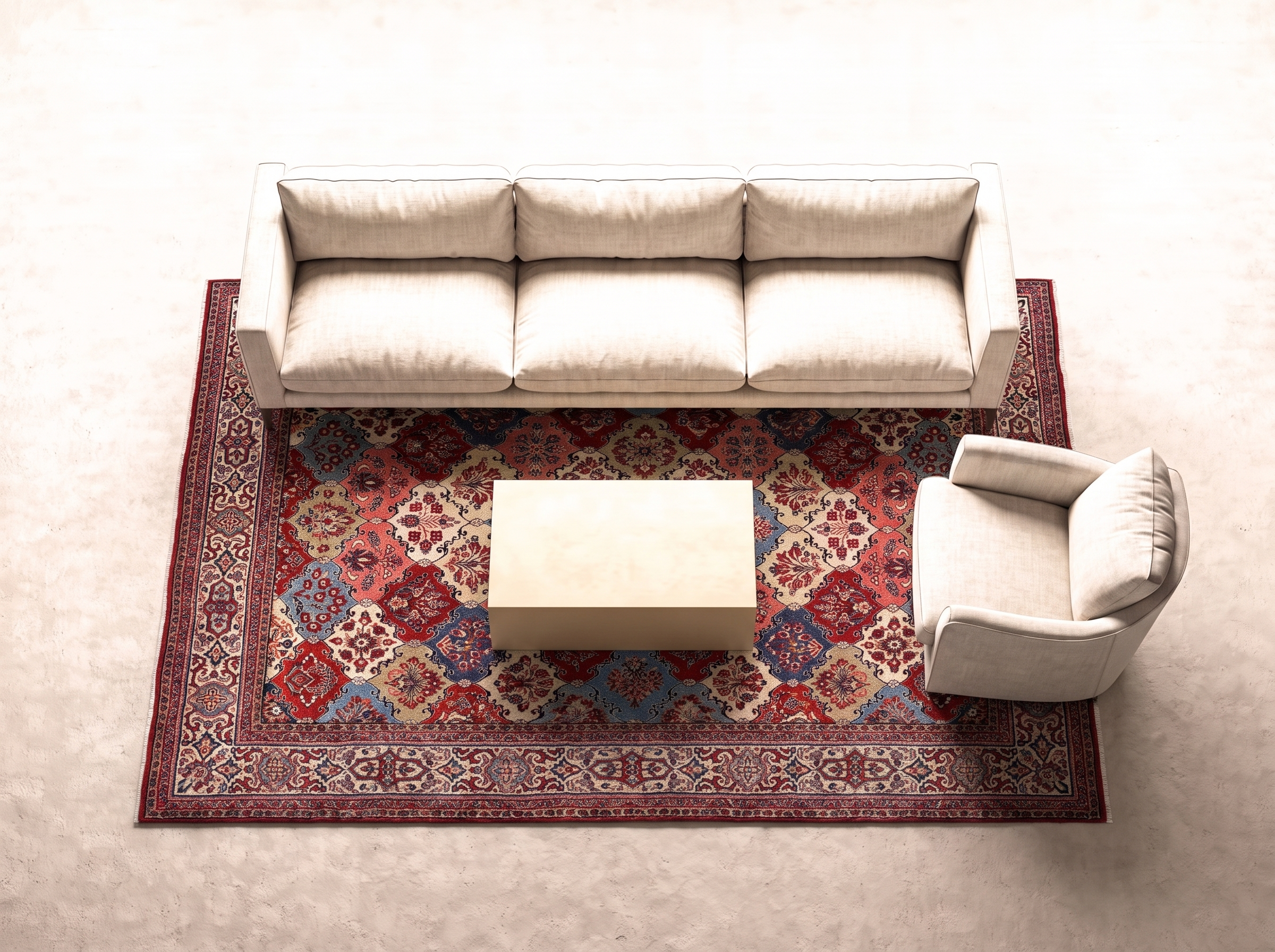Saruk old 345x245 cm i vardagsrum