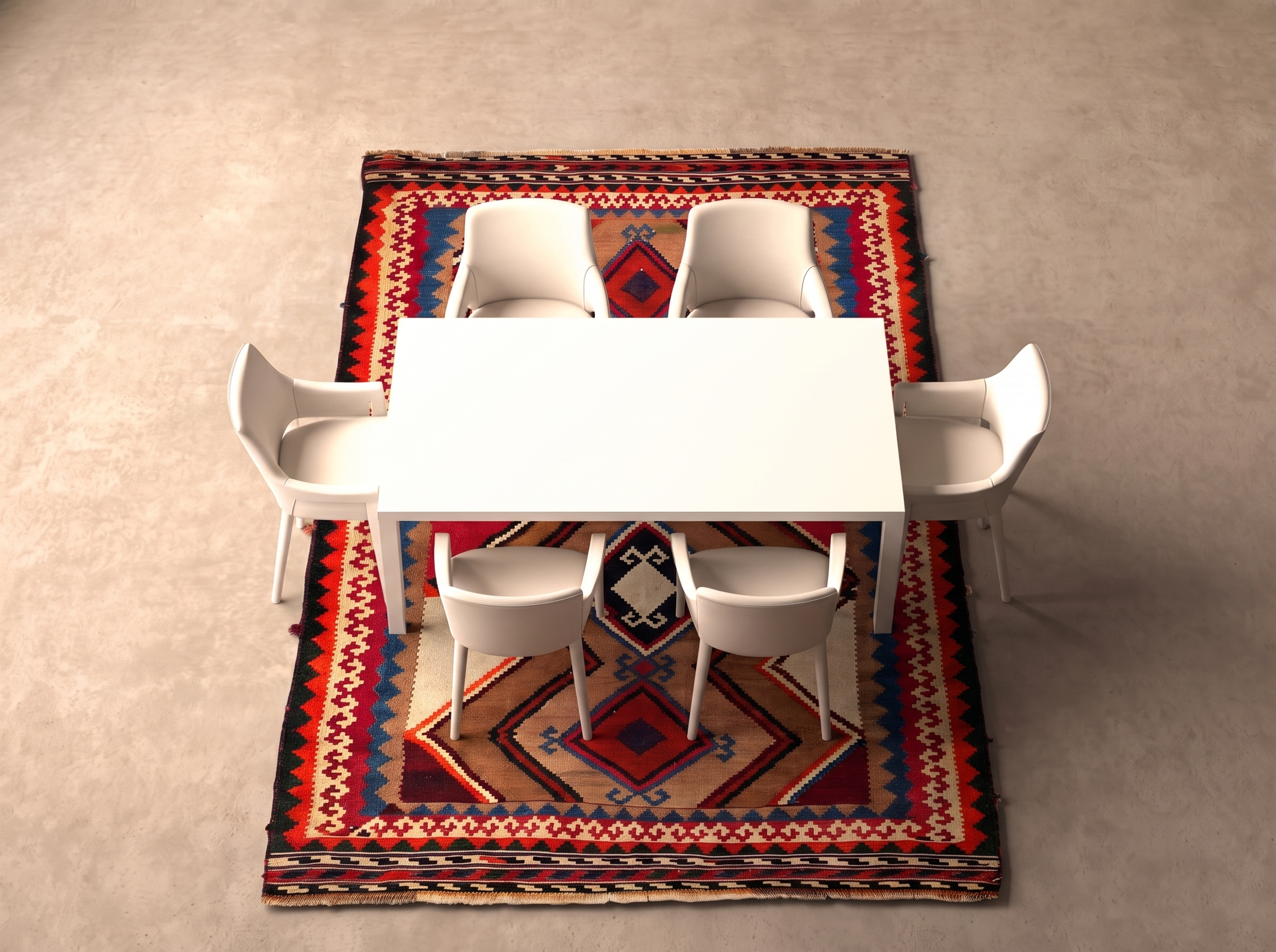 Kelim 230x128 cm i matplatsen