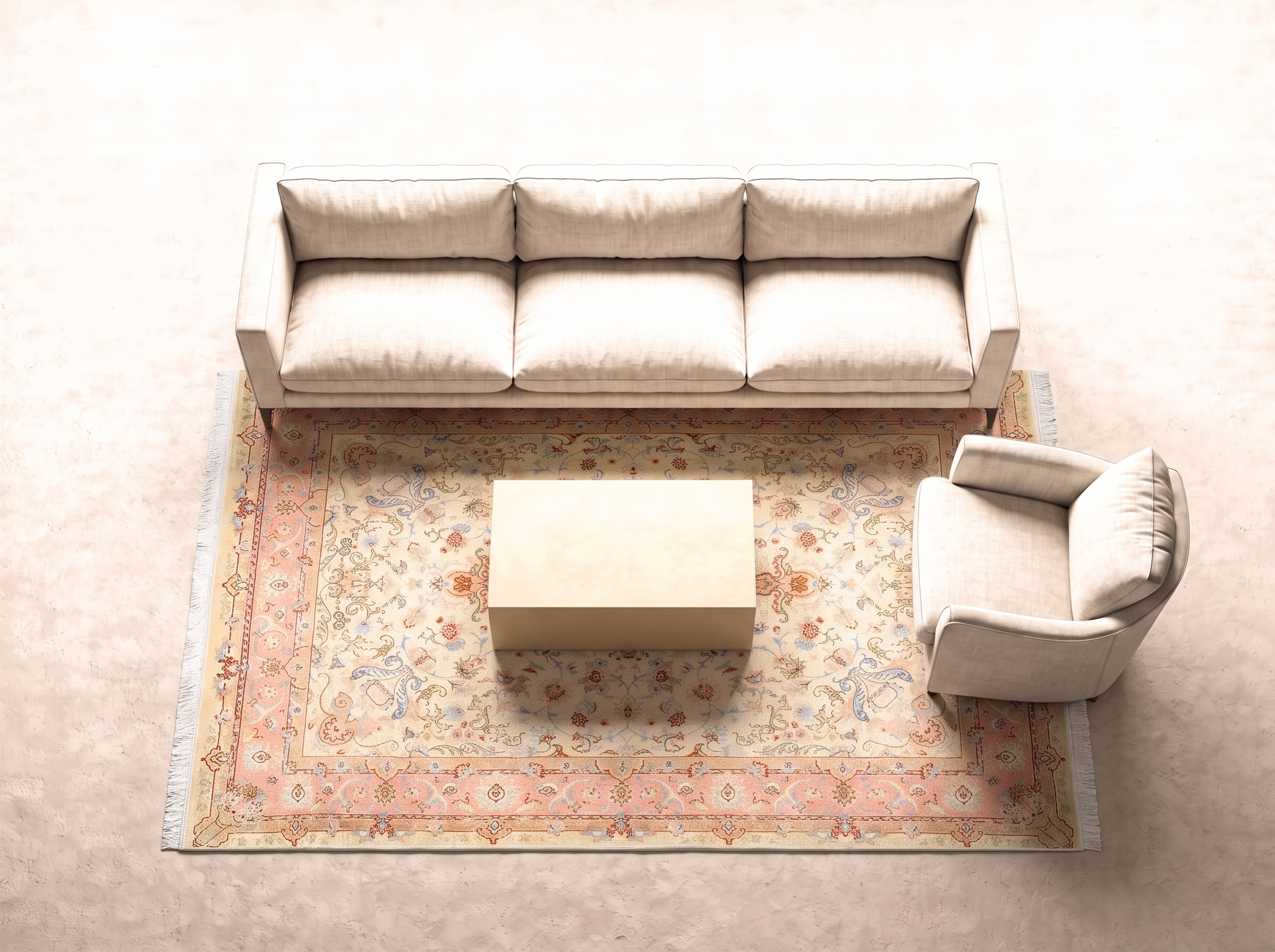 Täbriz 205x146 cm 50 Raj i vardagsrum
