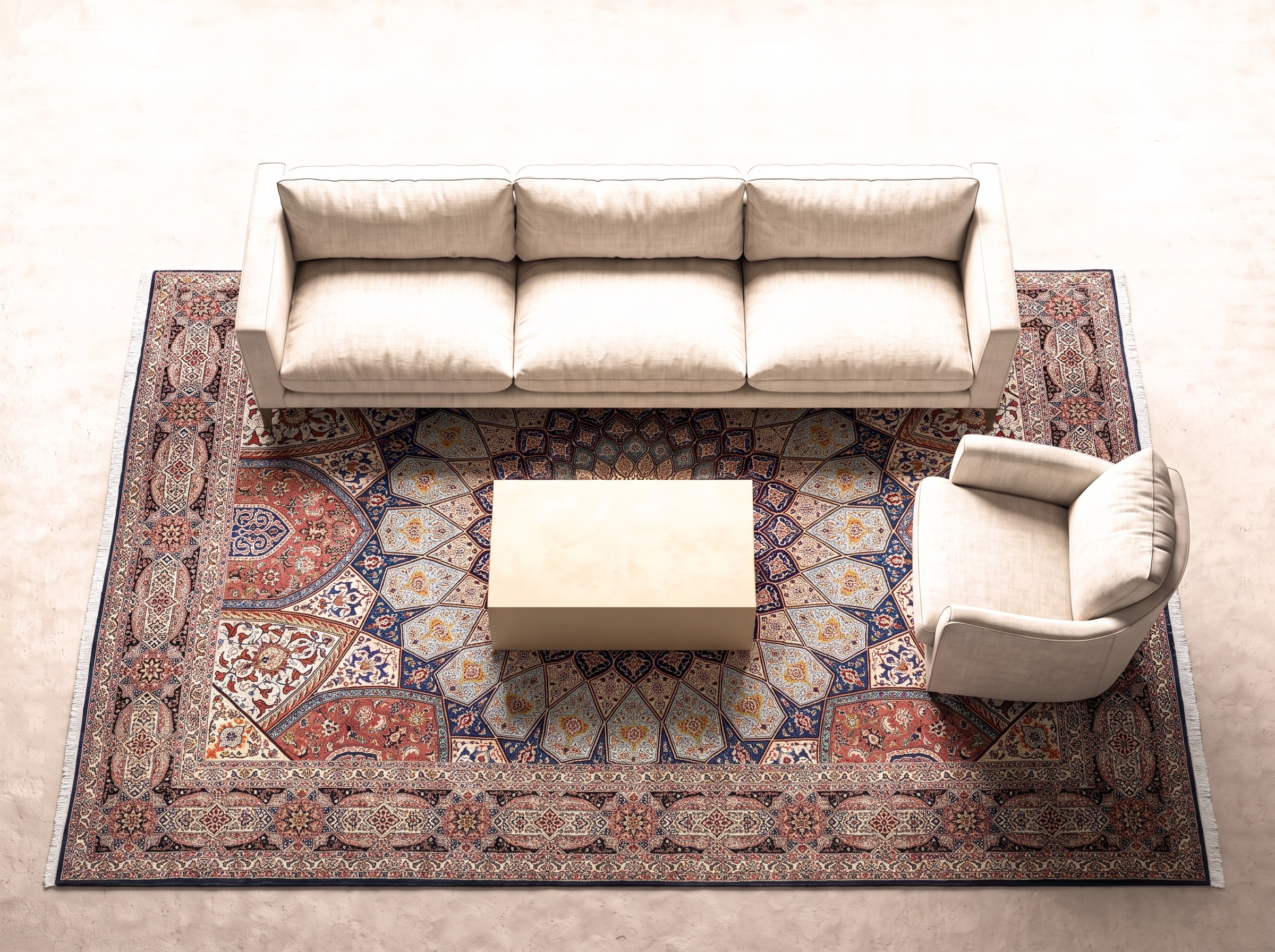 Täbriz 350x250 cm 50 Raj i vardagsrum