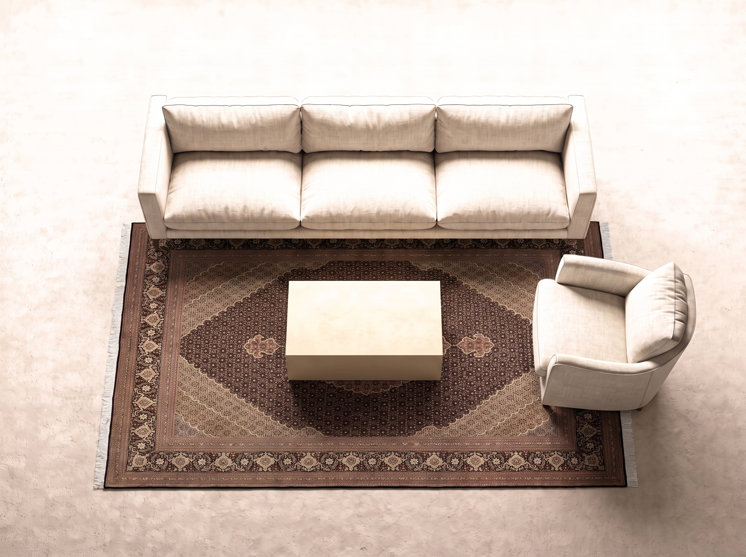 Täbriz 50 Raj 335x245 cm i vardagsrum