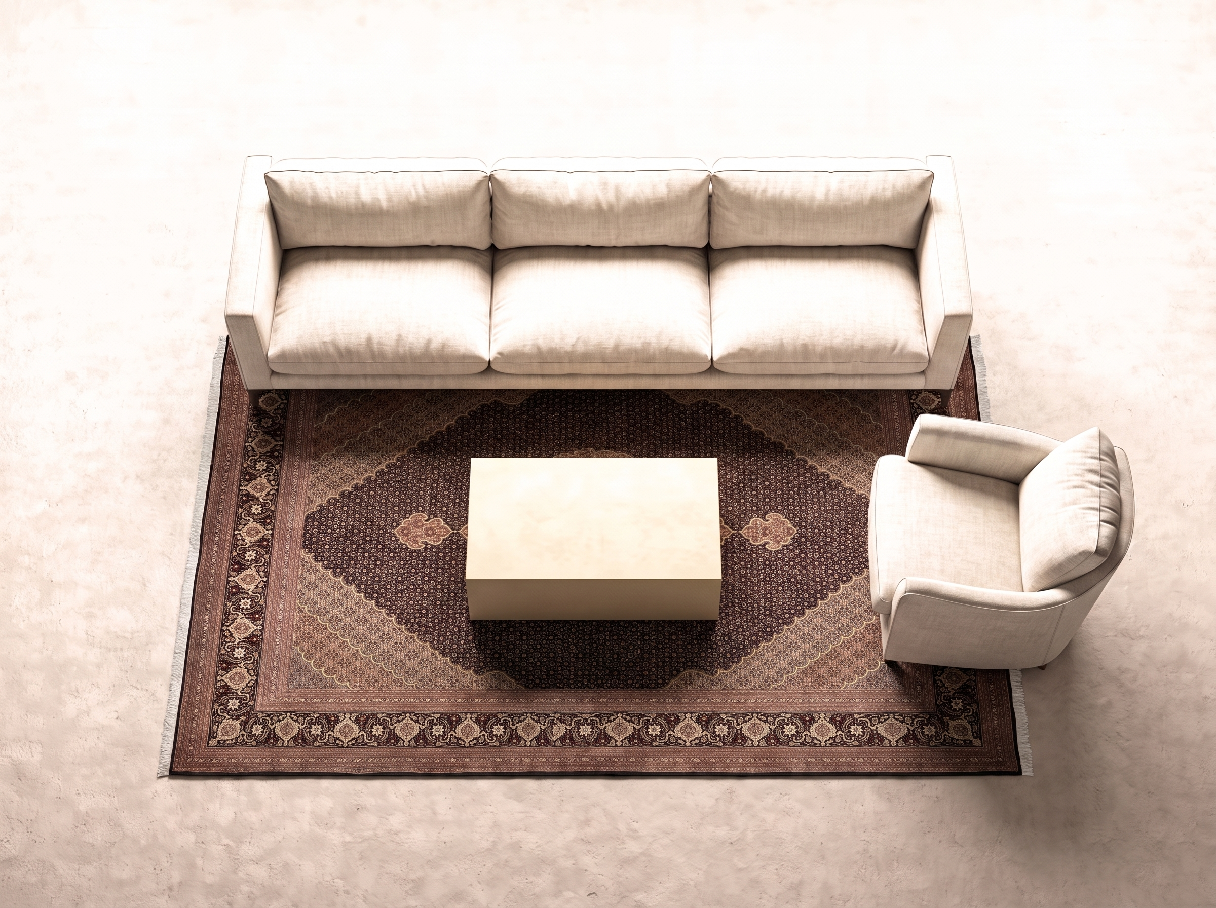 Täbriz 50 Raj 335x245 cm i vardagsrum