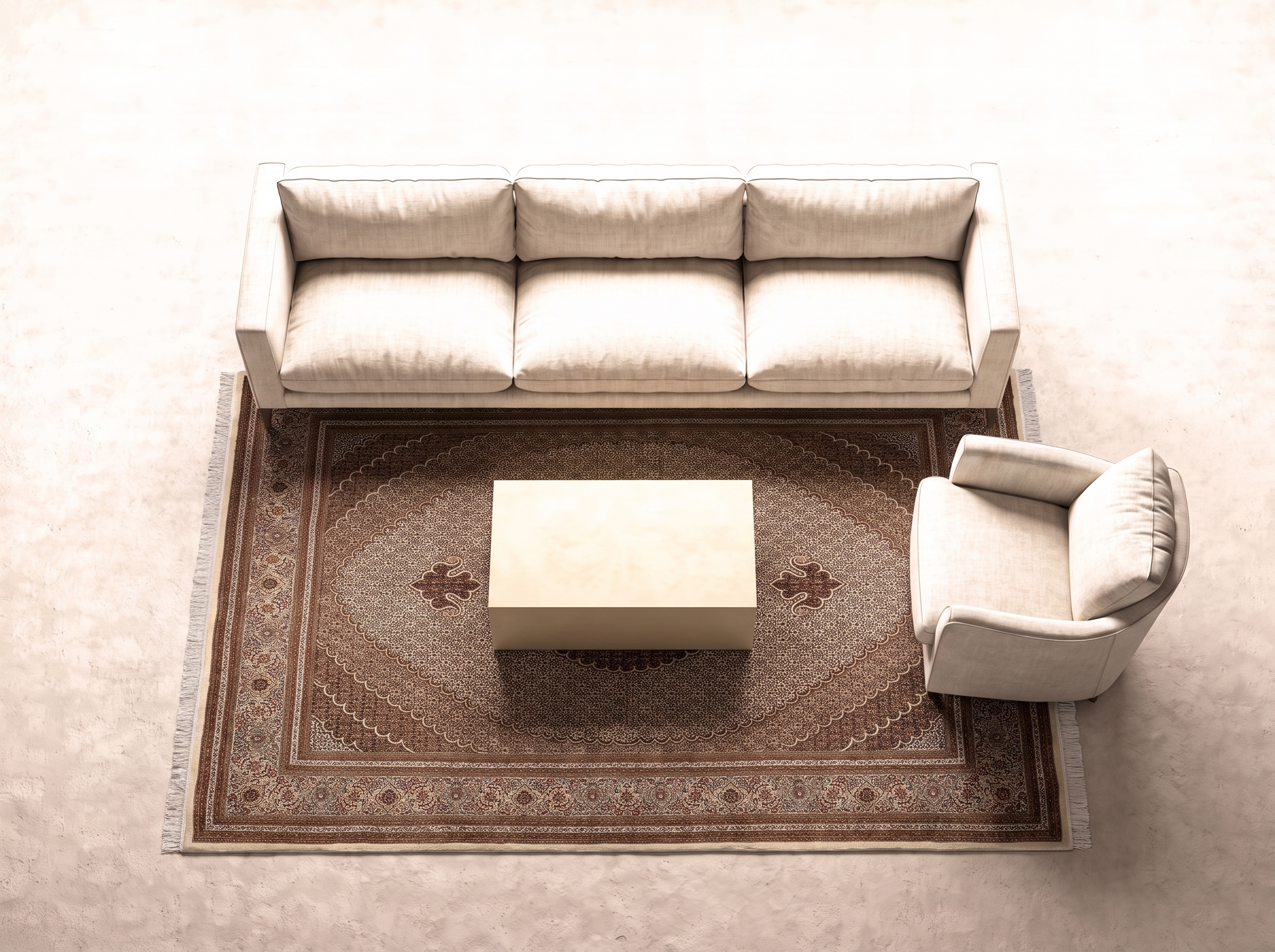 Täbriz 50 Raj 343x253 cm i vardagsrum