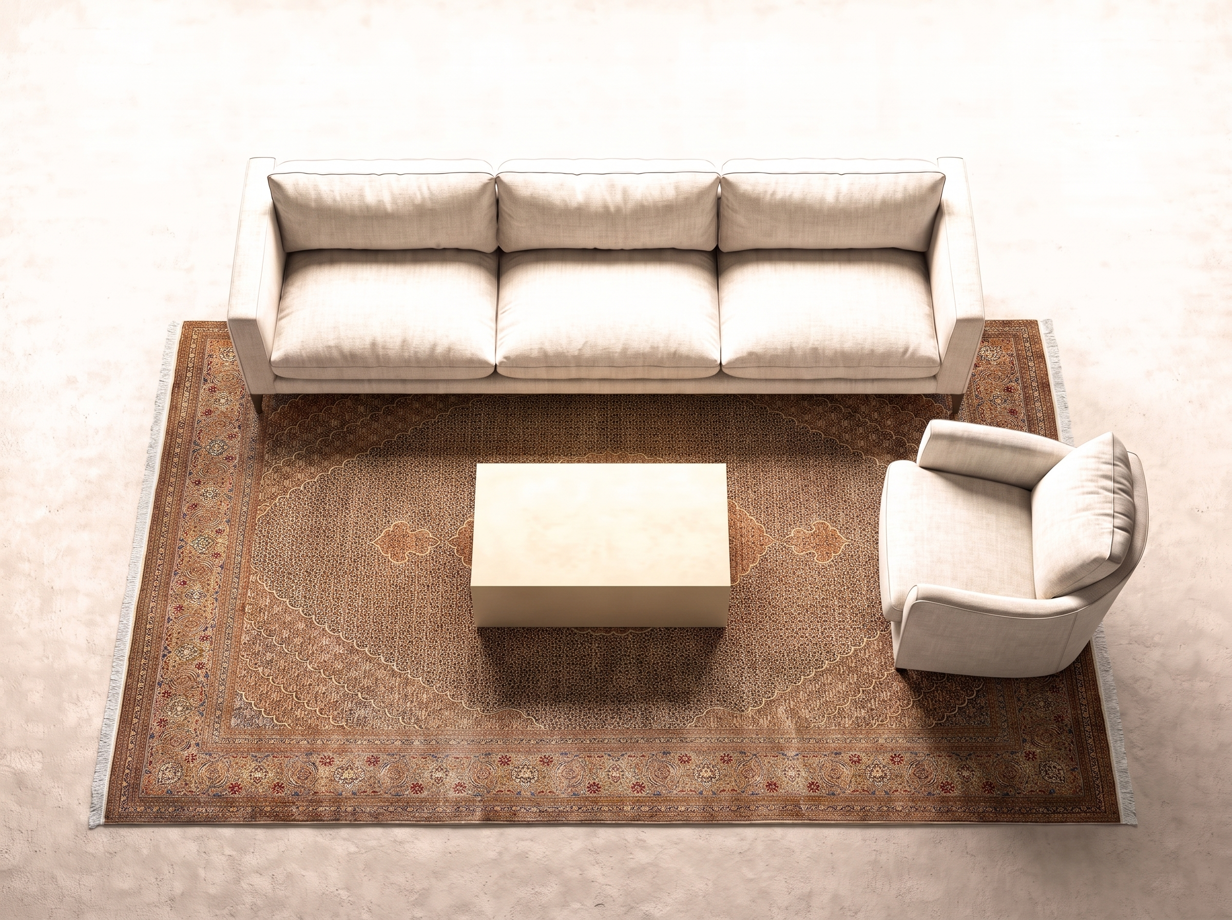 Täbriz 50 Raj 390x292 cm i vardagsrum