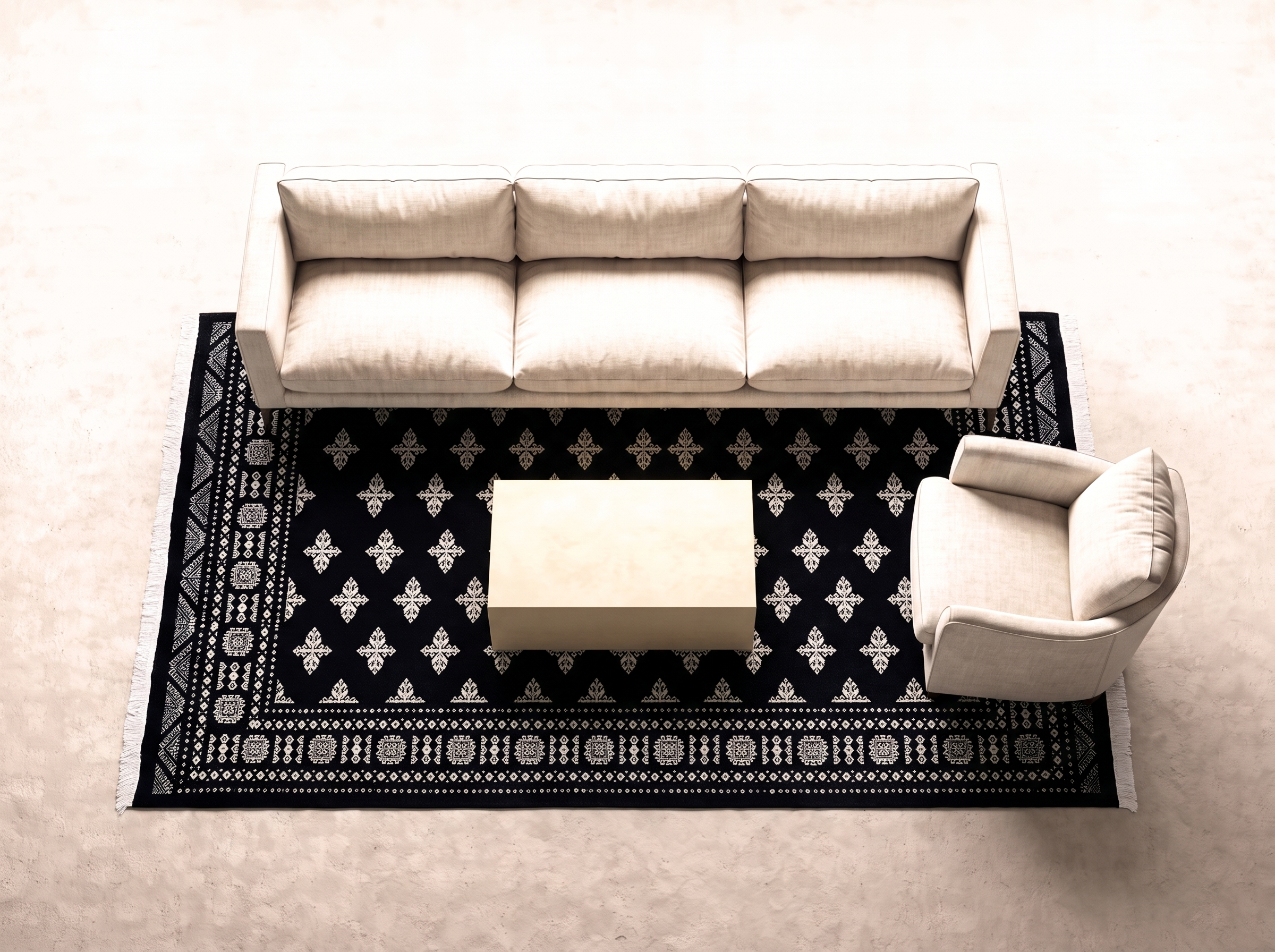 Karachi 250x172 cm i vardagsrum