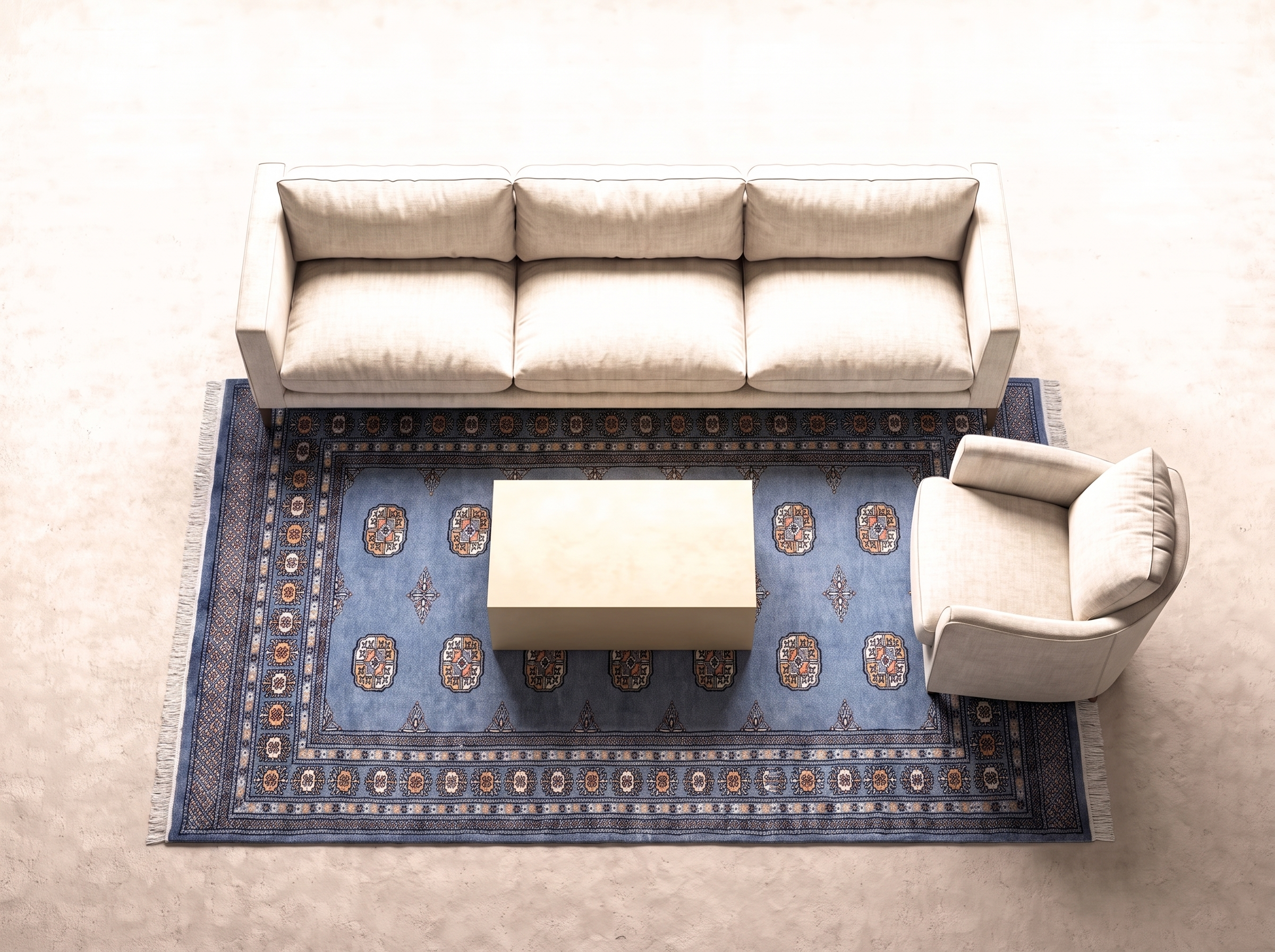 Karachi 208x136 cm i vardagsrum