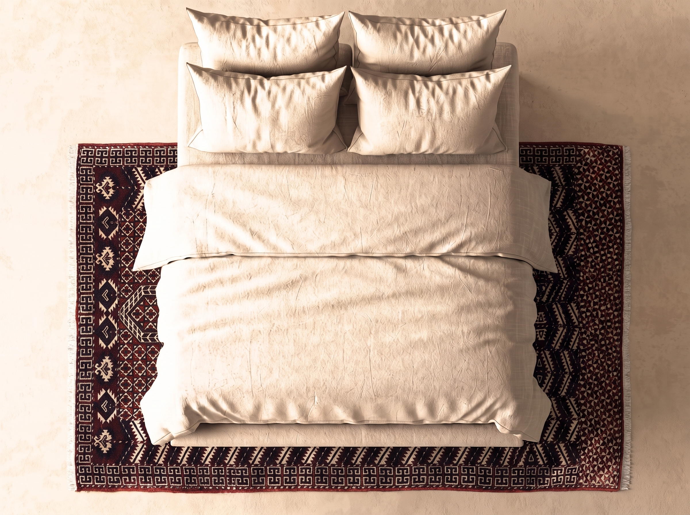 Turkman silke123x79 cm i sovrum