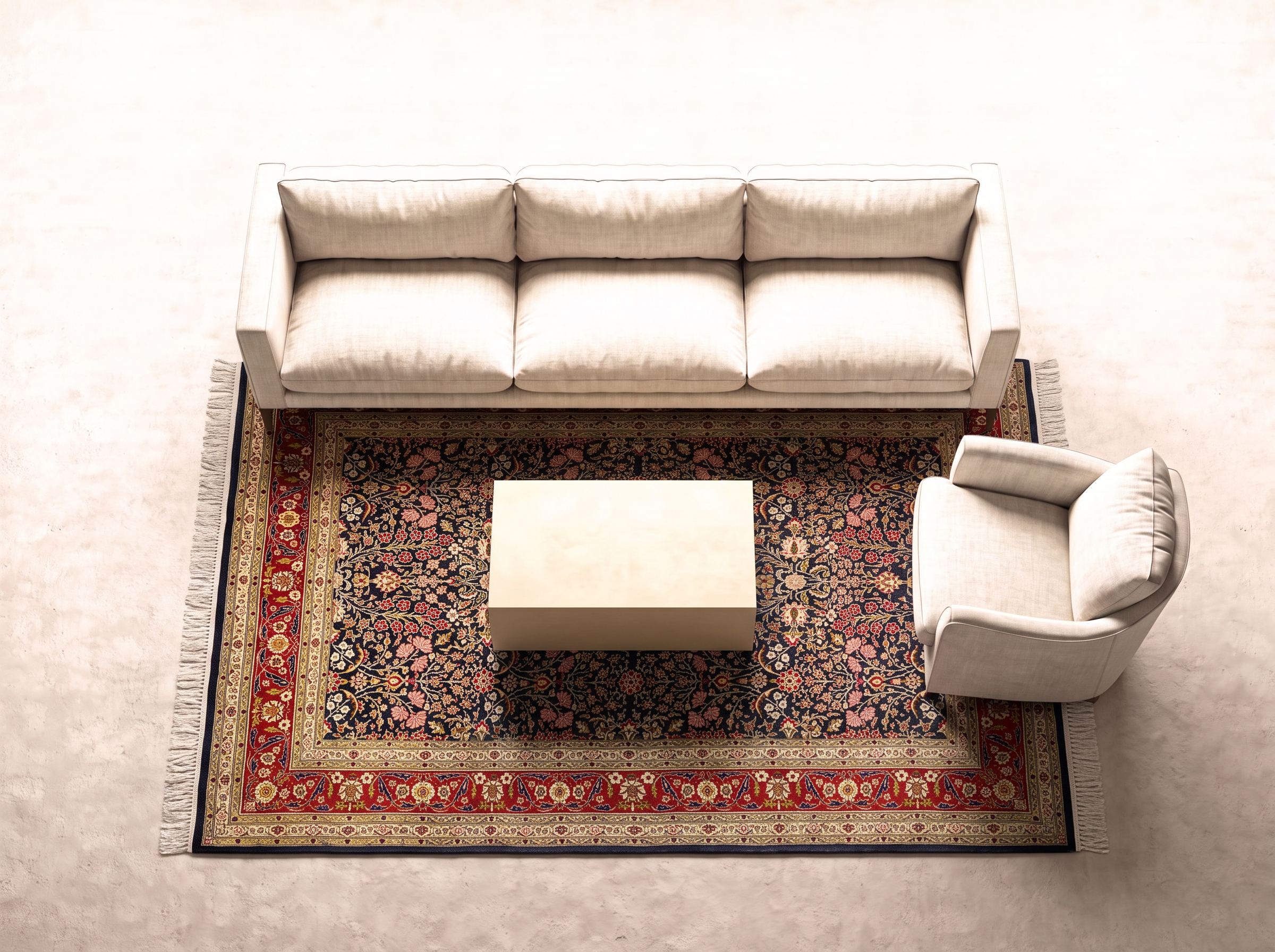 Hereke 164x109 cm i vardagsrum