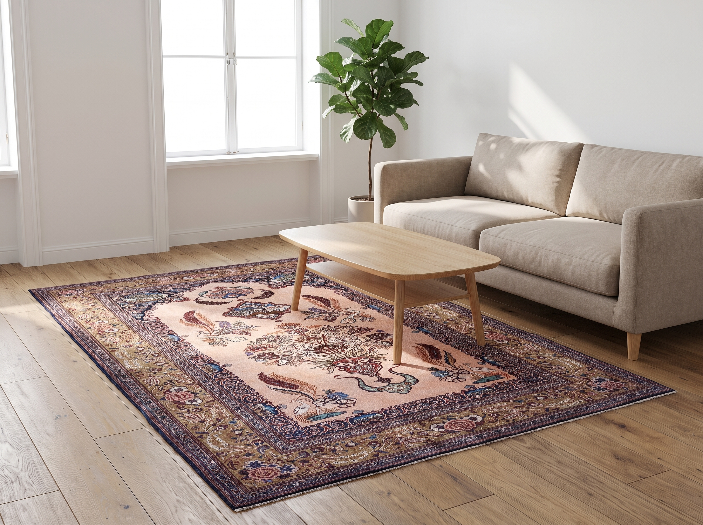 Miljöbild: Kashan (semi Antik)200x140 cm
