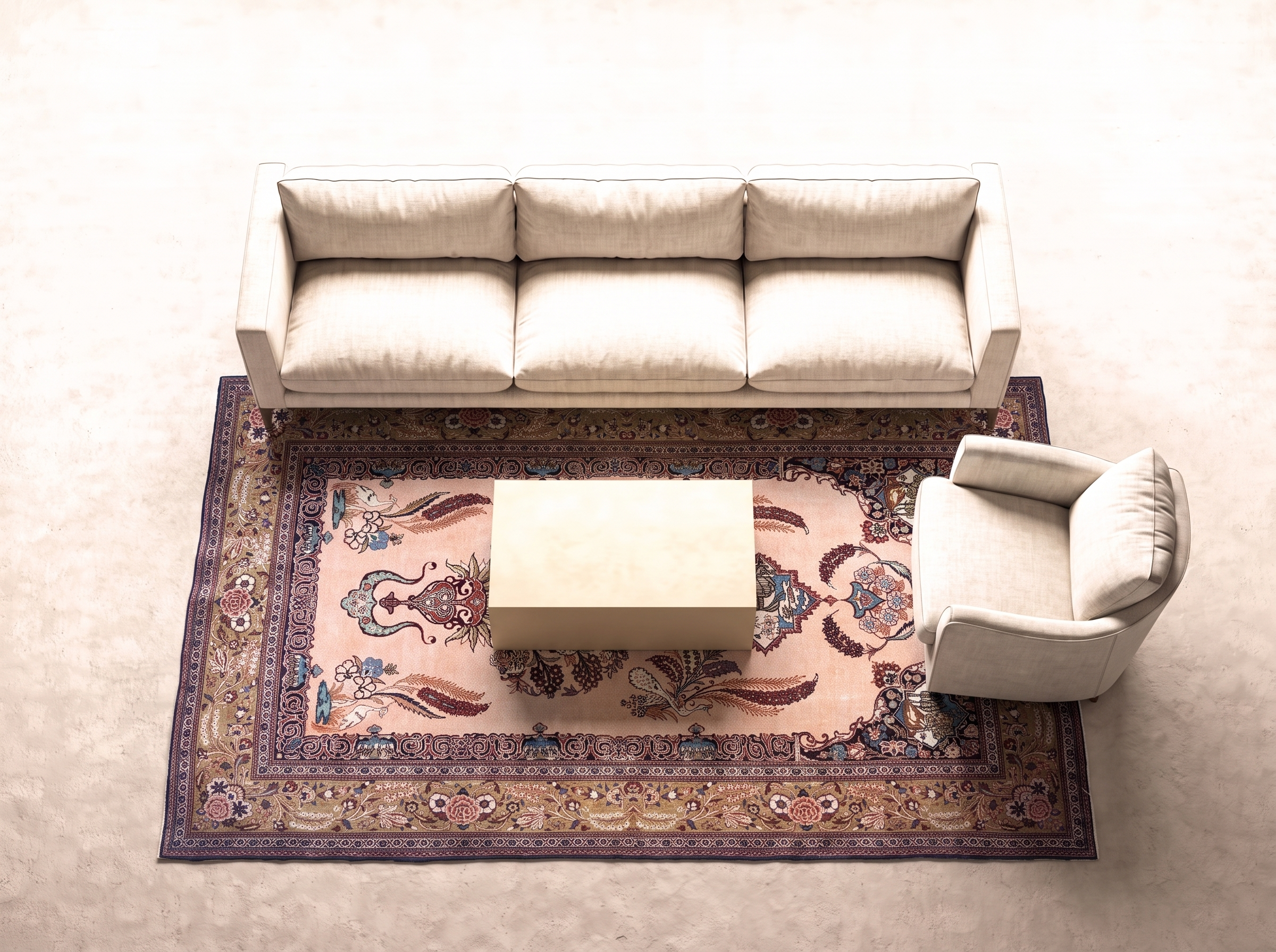 Kashan (semi Antik)200x140 cm i vardagsrum