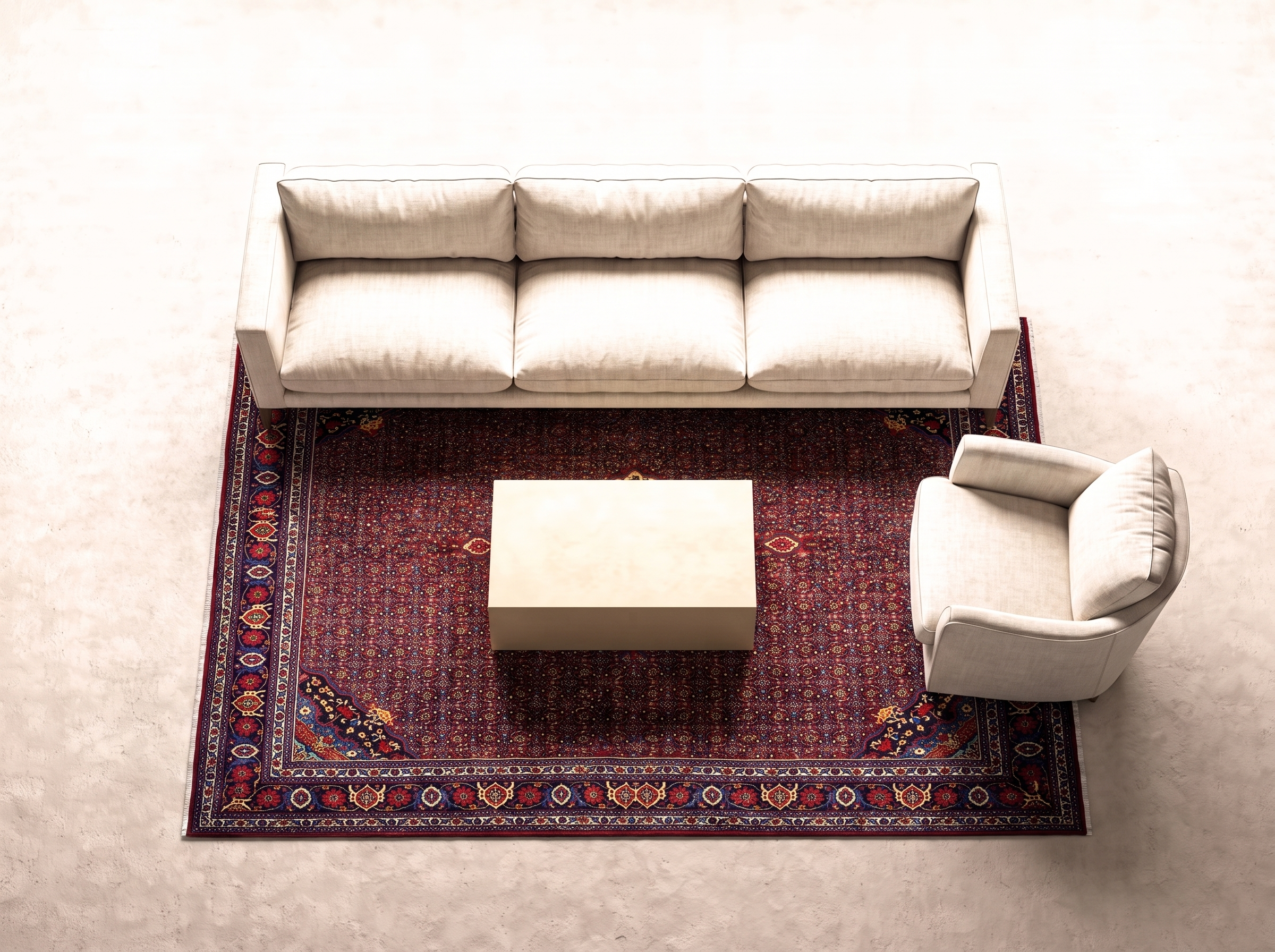 Bidjar old 410x320 cm i vardagsrum