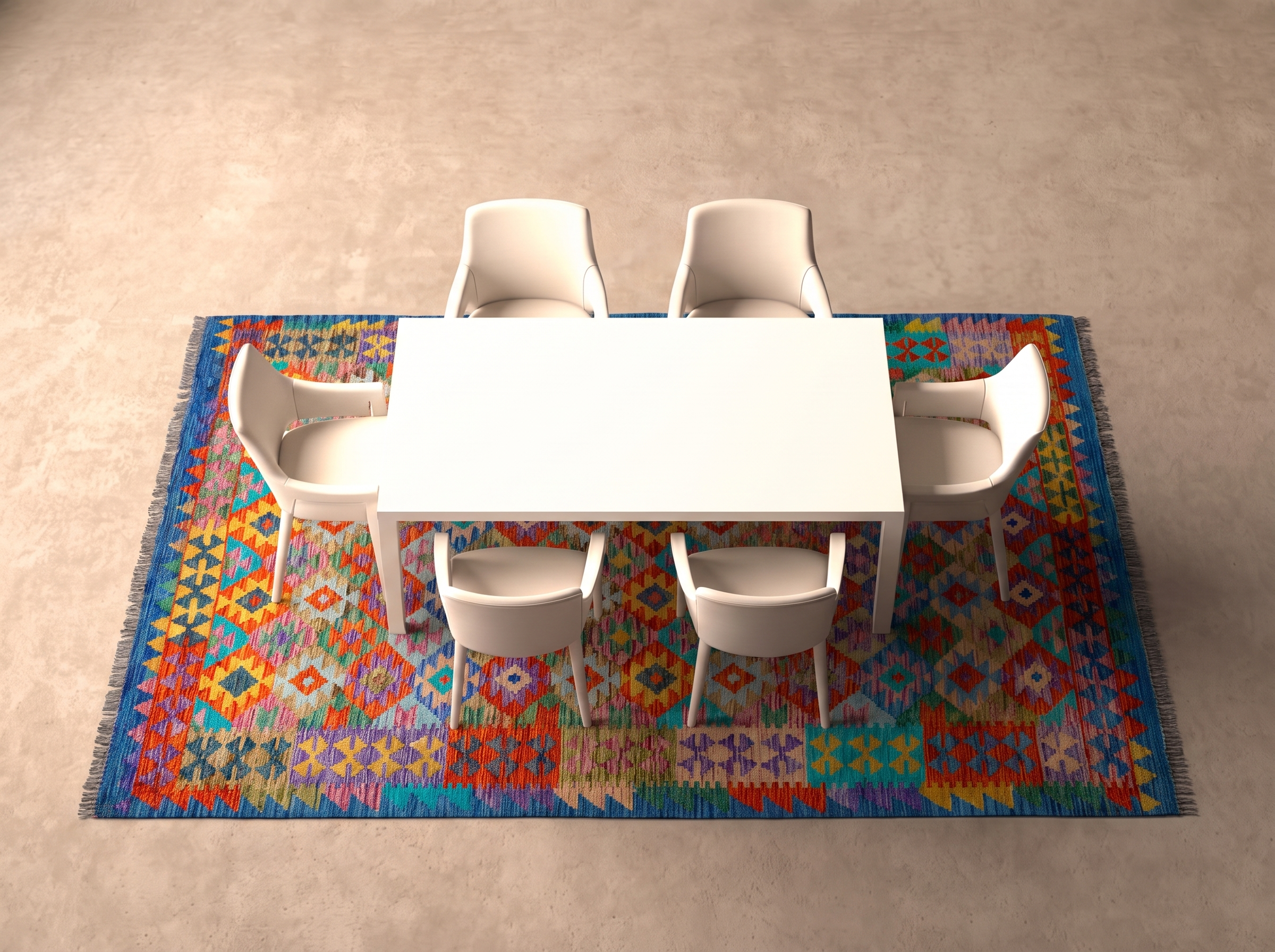 Kelim 308x194 cm i matplatsen