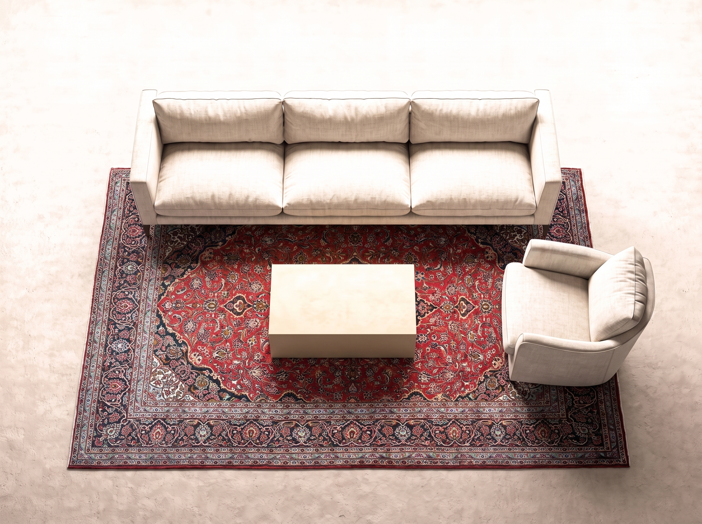 Kashan 392x300 cm i vardagsrum