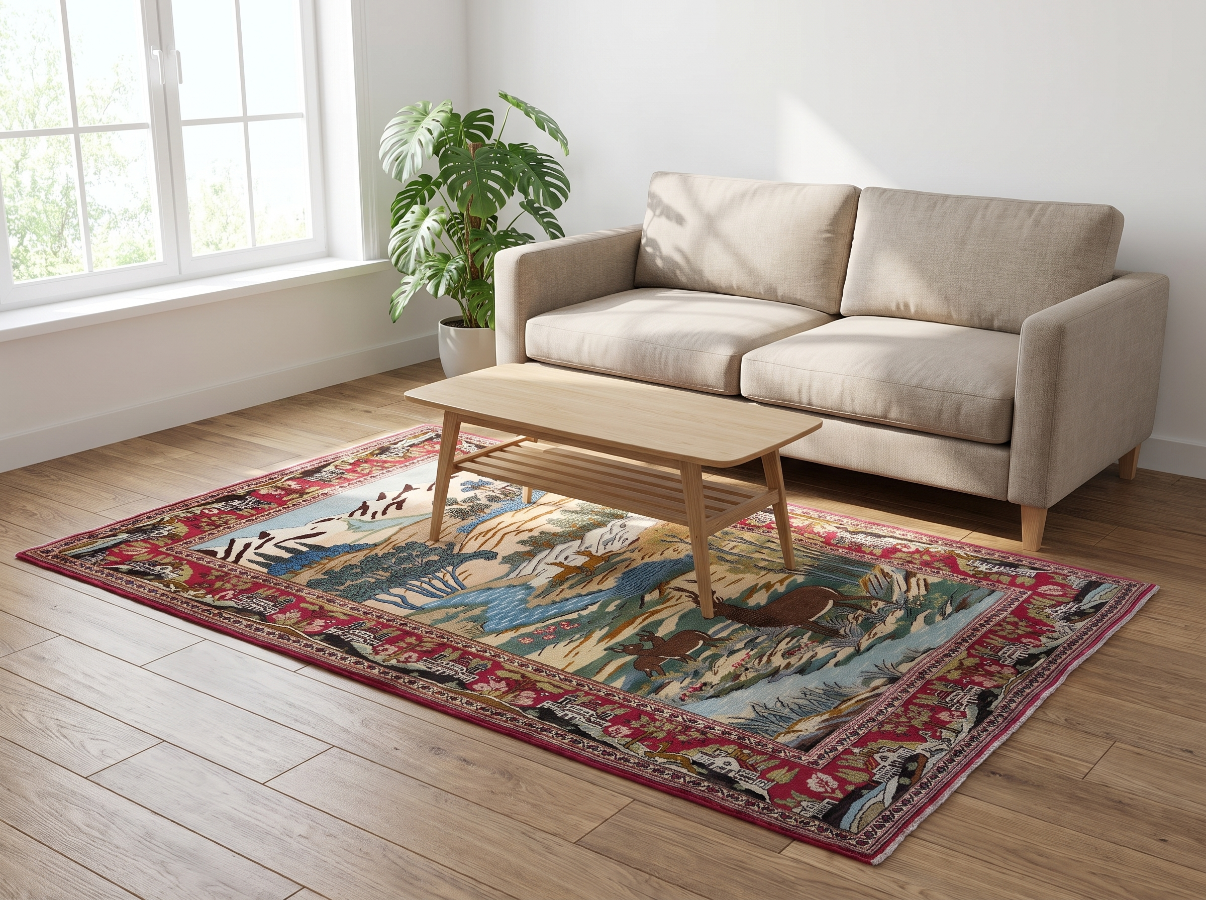 Miljöbild: Kashan 206x134 cm
