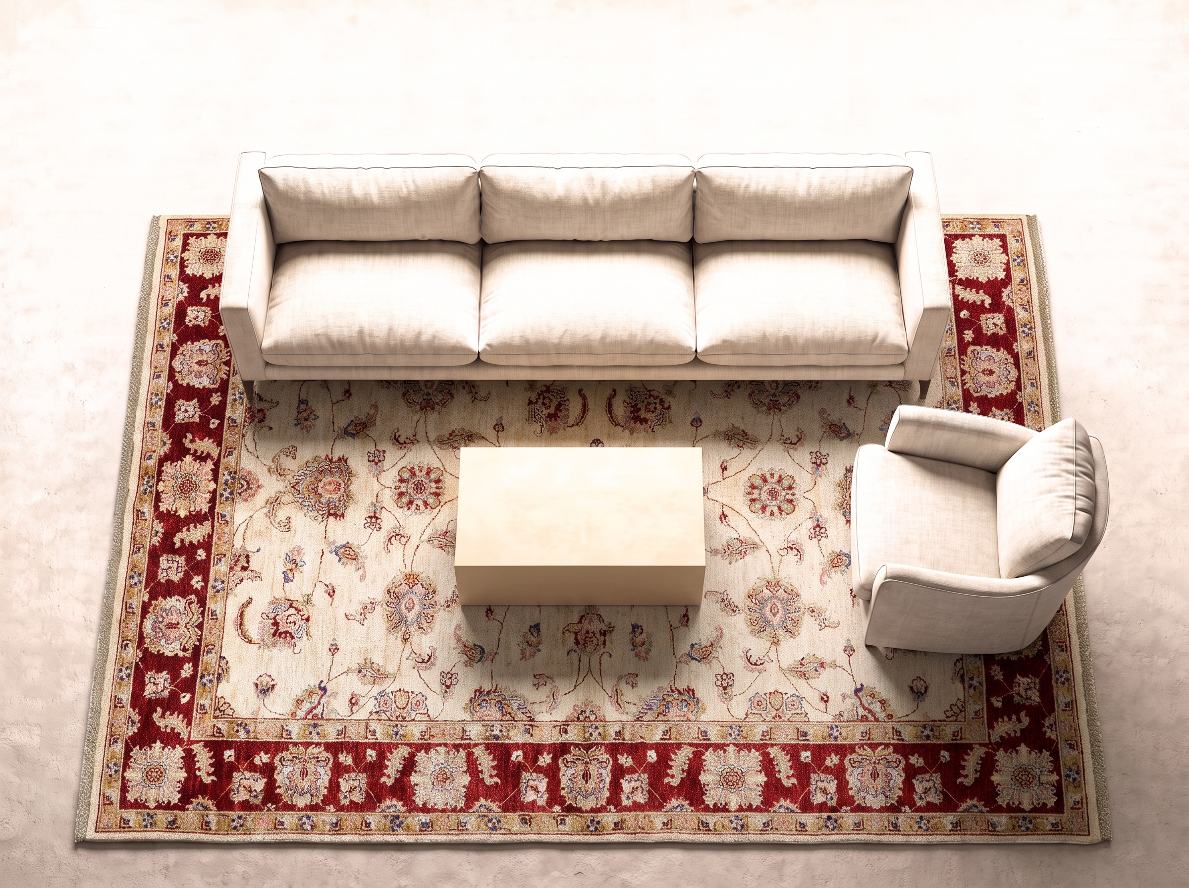 Ziglar 247x185 cm i vardagsrum